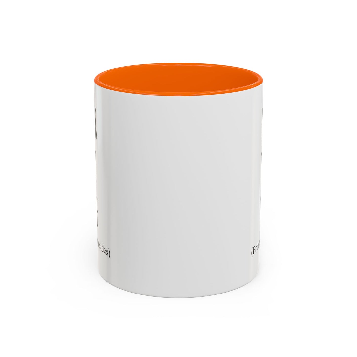 Personalized Accent Coffee Mug – Custom Text Printed Both Sides (11oz & 15oz) - 14676