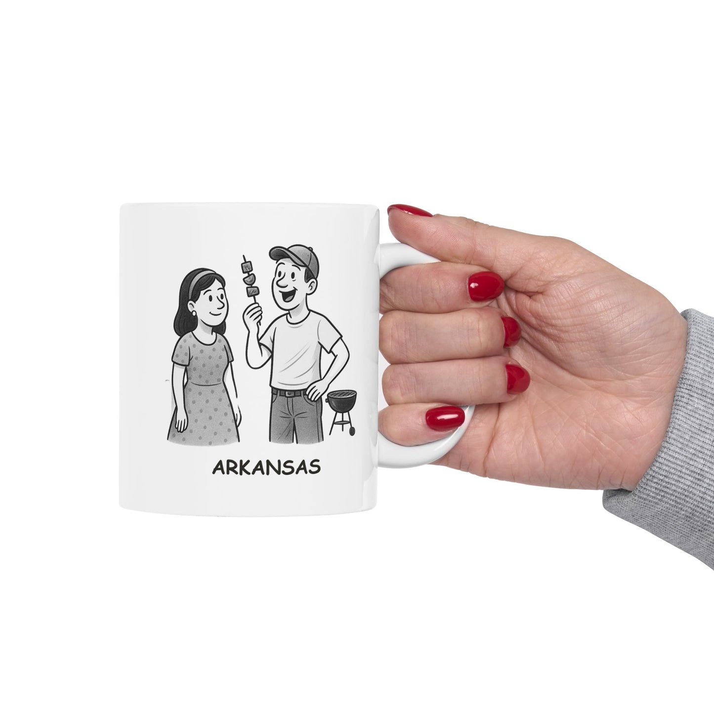 "Arkansas: We’re not big on fancy, but we sure are big on fun." Ceramic Mug - 13341