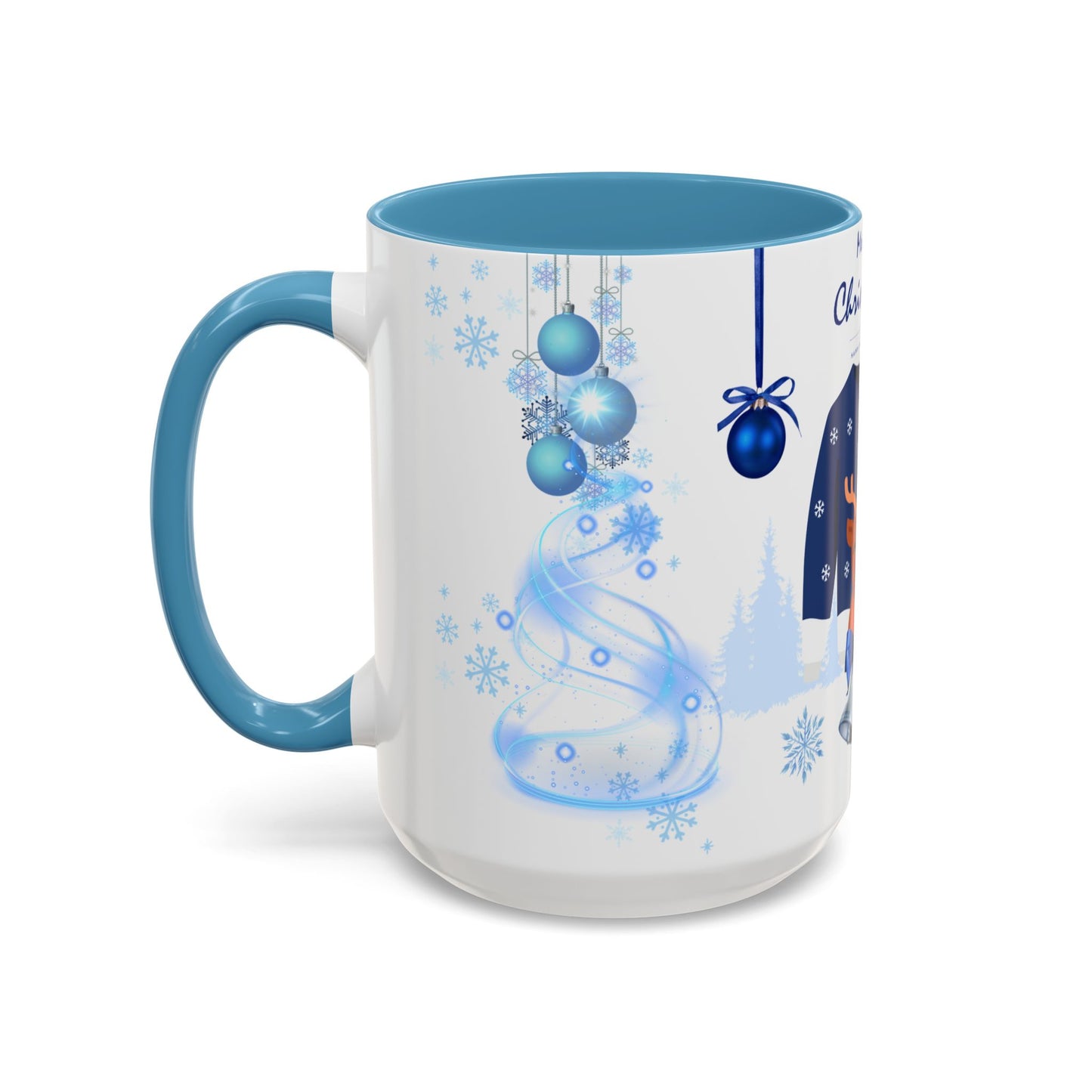 Blue Christmas - Accent Coffee Mug (11, 15oz)