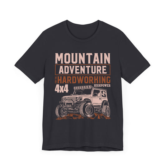 Mountain Adventure, Hardware 4x4 - Unisex Jersey Short Sleeve Tee - 12952