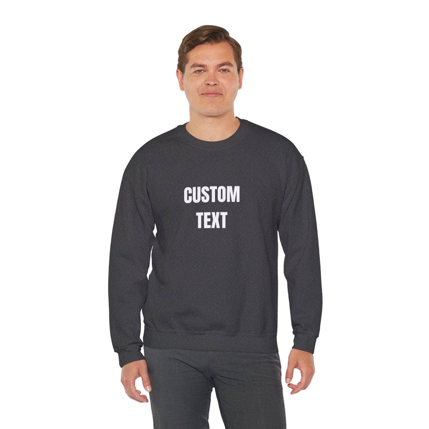 Custom Text Crewneck Sweatshirt – Personalized Unisex Pullover - 14682