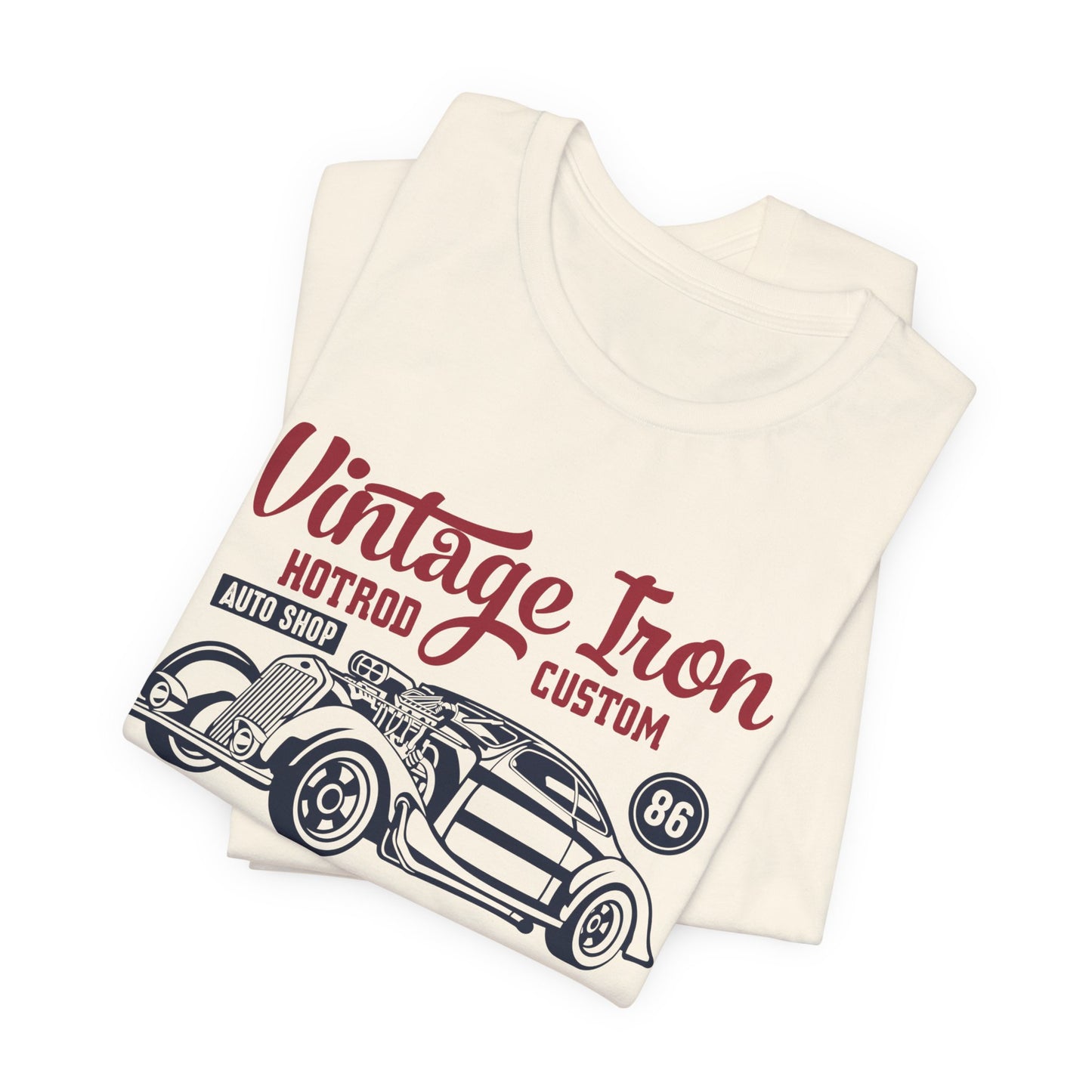 Vintage Iron, Hotrod Custom, Original Classic - Unisex Jersey Short Sleeve Tee - 12609