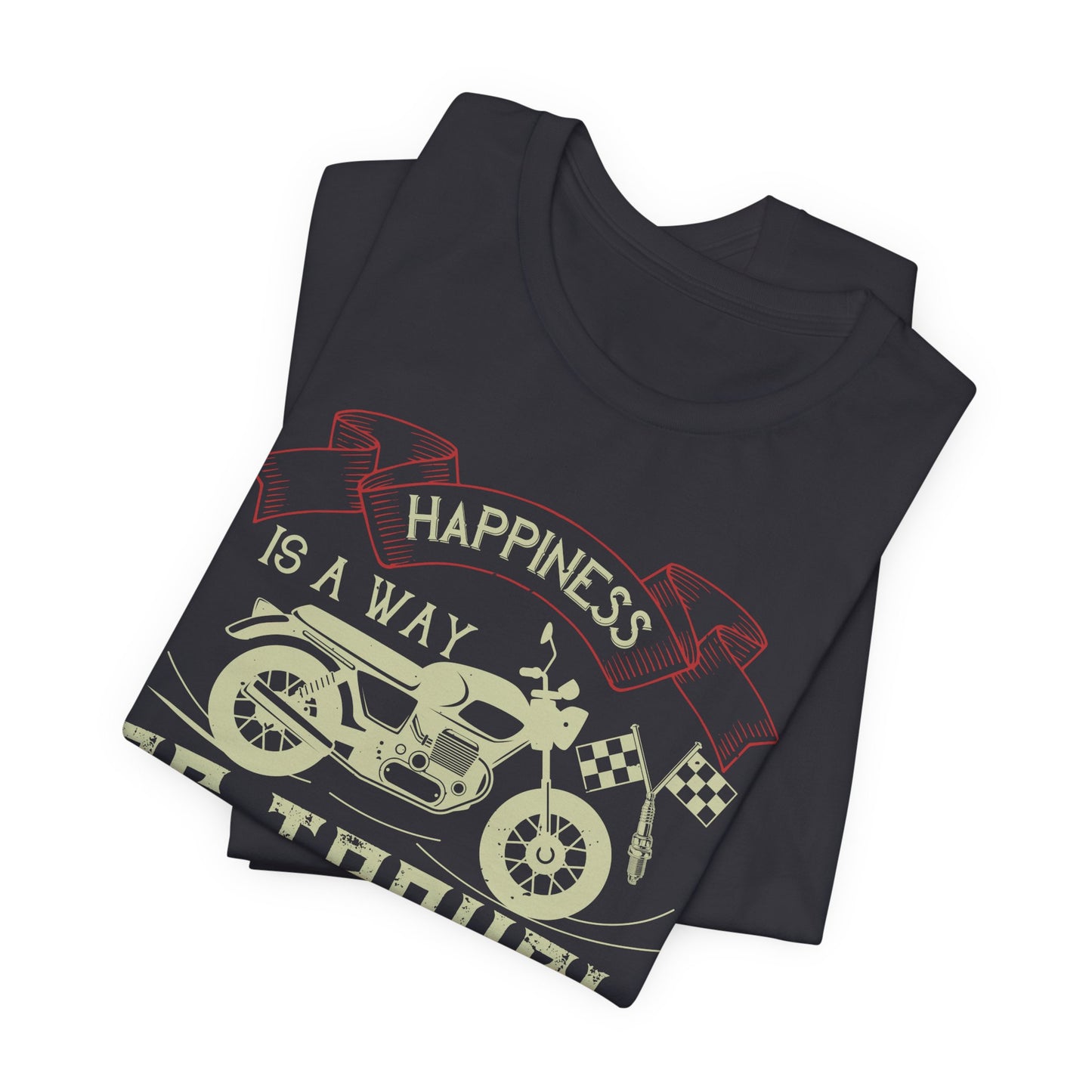 Happiness Is a Way of Travel, Not a Destination - Unisex Jersey Short Sleeve Tee - 13716