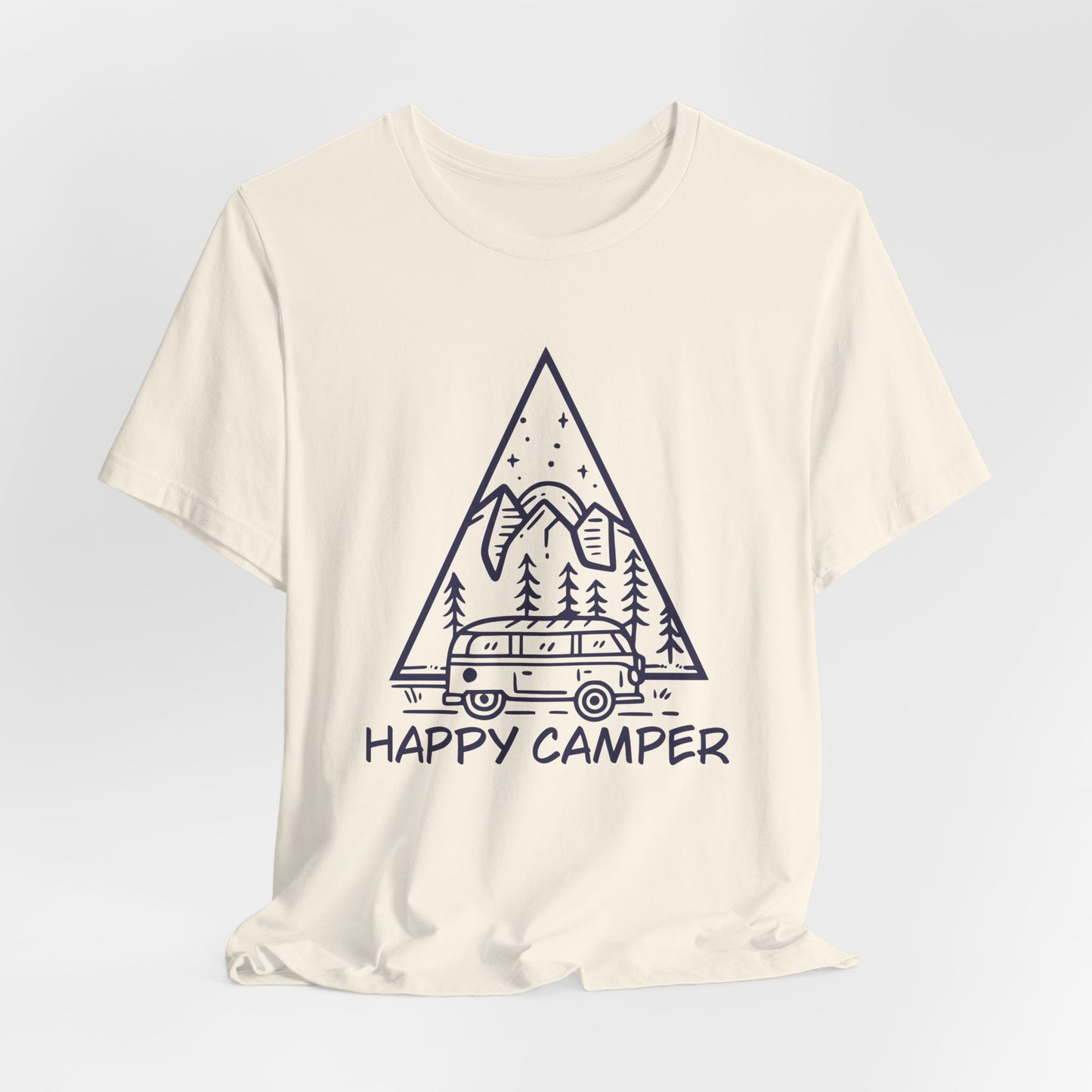 Happy Camper - Unisex Jersey Short Sleeve Tee - 12604
