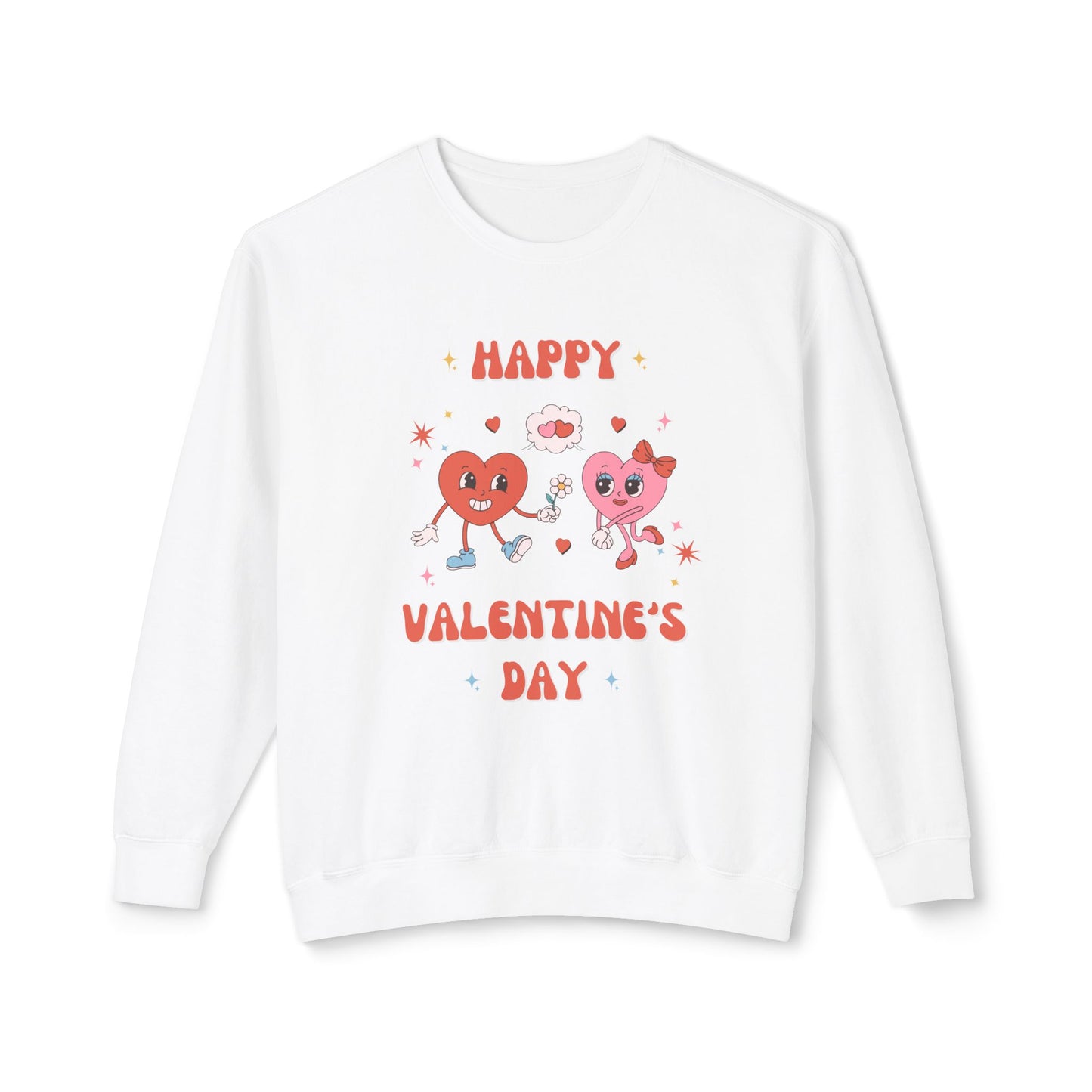Happy Valentine's Day - Unisex Lightweight Crewneck Sweatshirt - 11023