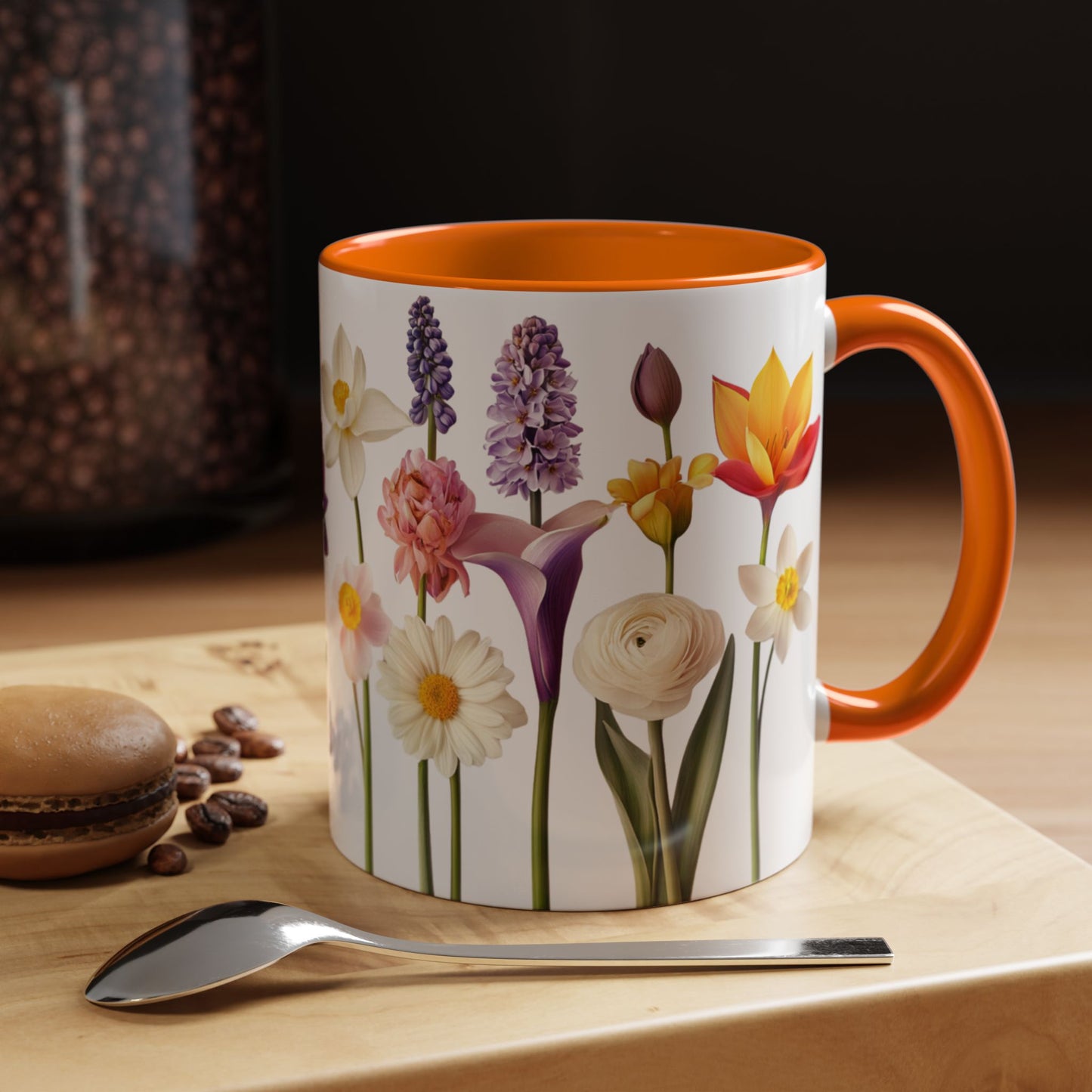 Bright Flowers - Accent Coffee Mug (11, 15oz) - 10400