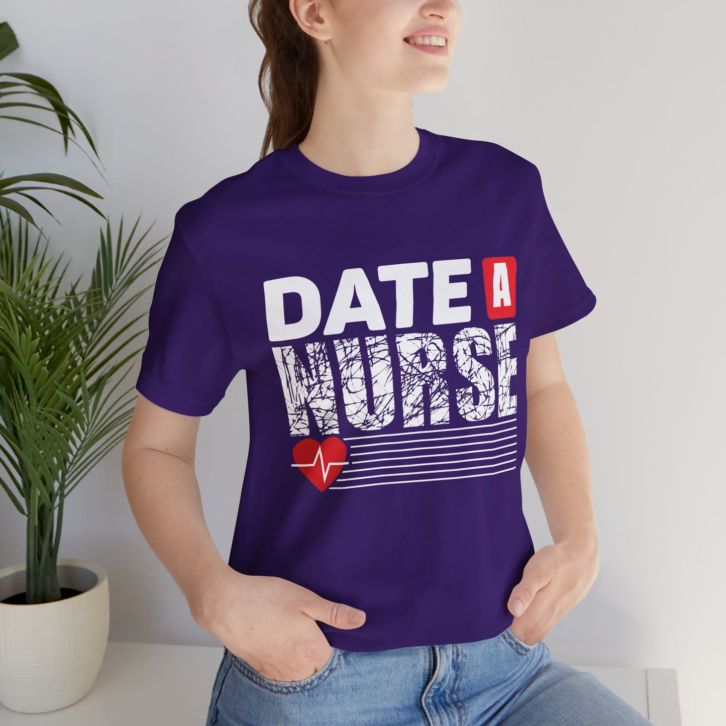 Date A Nurse - Unisex Jersey Short Sleeve Tee - 13263