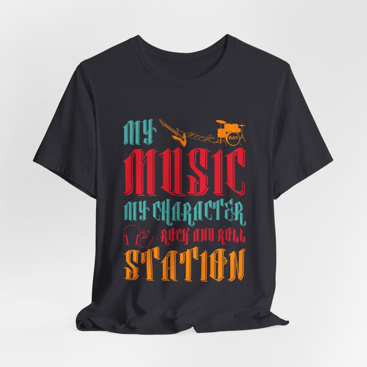 My Music My Character, Rock & Roll Station - Unisex Jersey Short Sleeve Tee