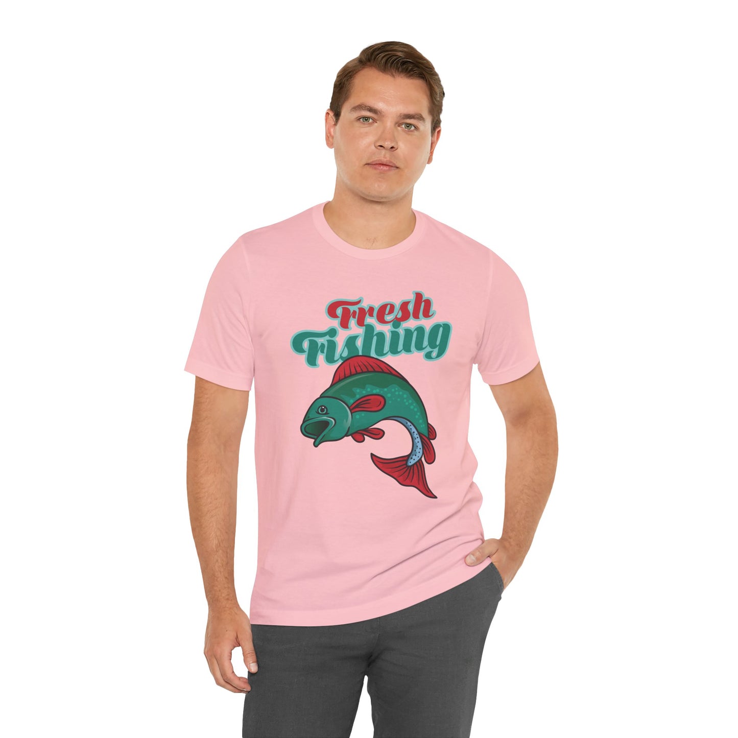 Fishing:  Fresh Fishing - Unisex Jersey Short Sleeve Tee - 13935