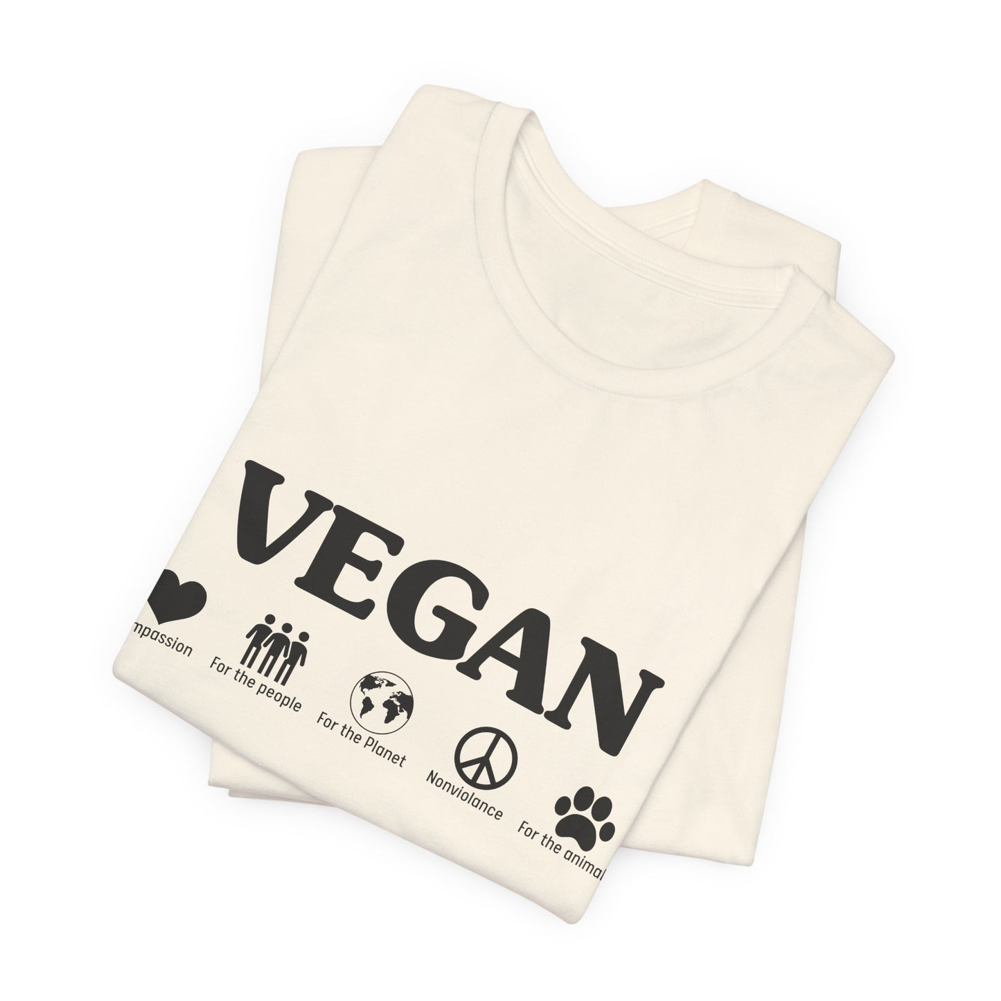 Vegan - Unisex Jersey Short Sleeve Tee