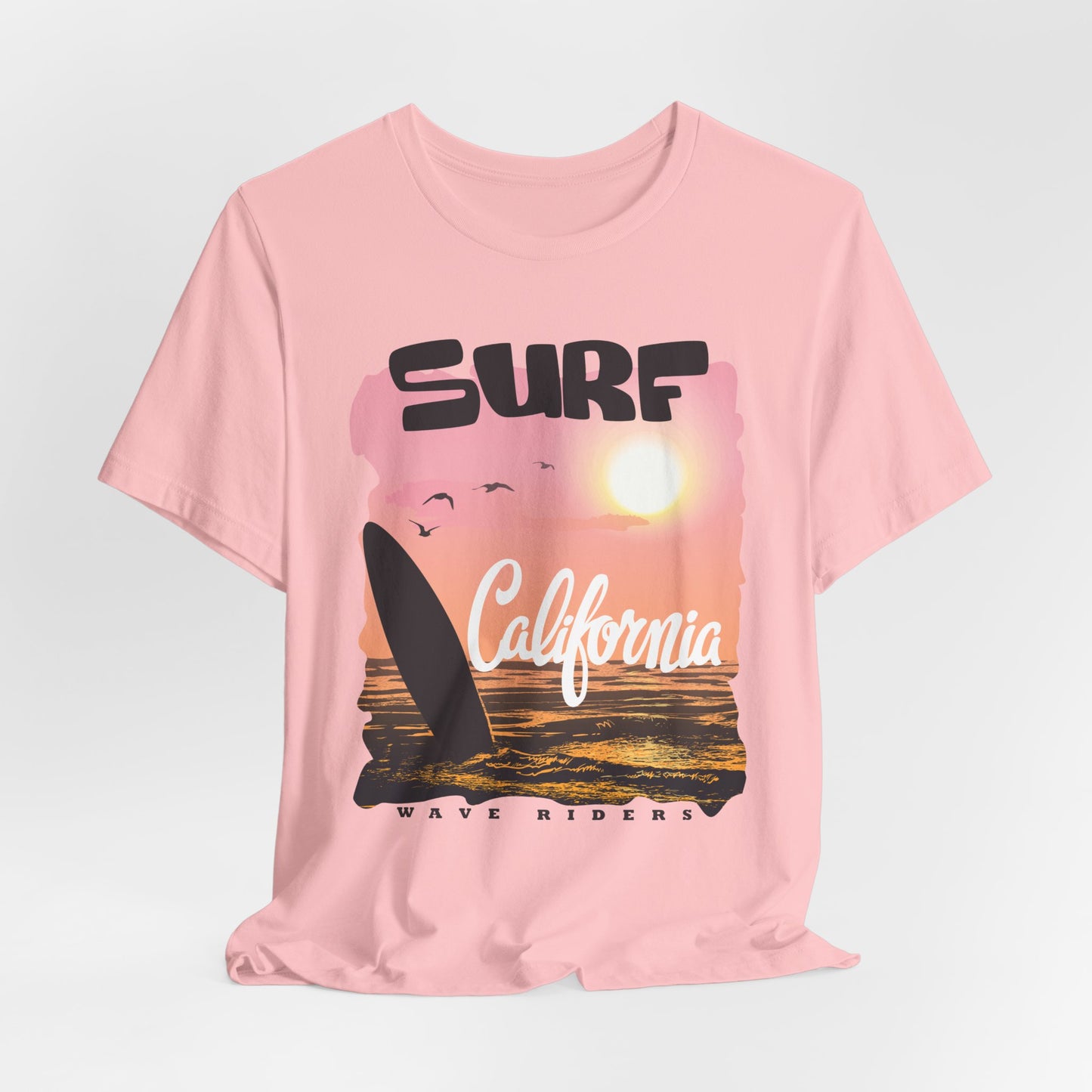 Surf California, Wave Riders - Unisex Jersey Short Sleeve Tee - 13184