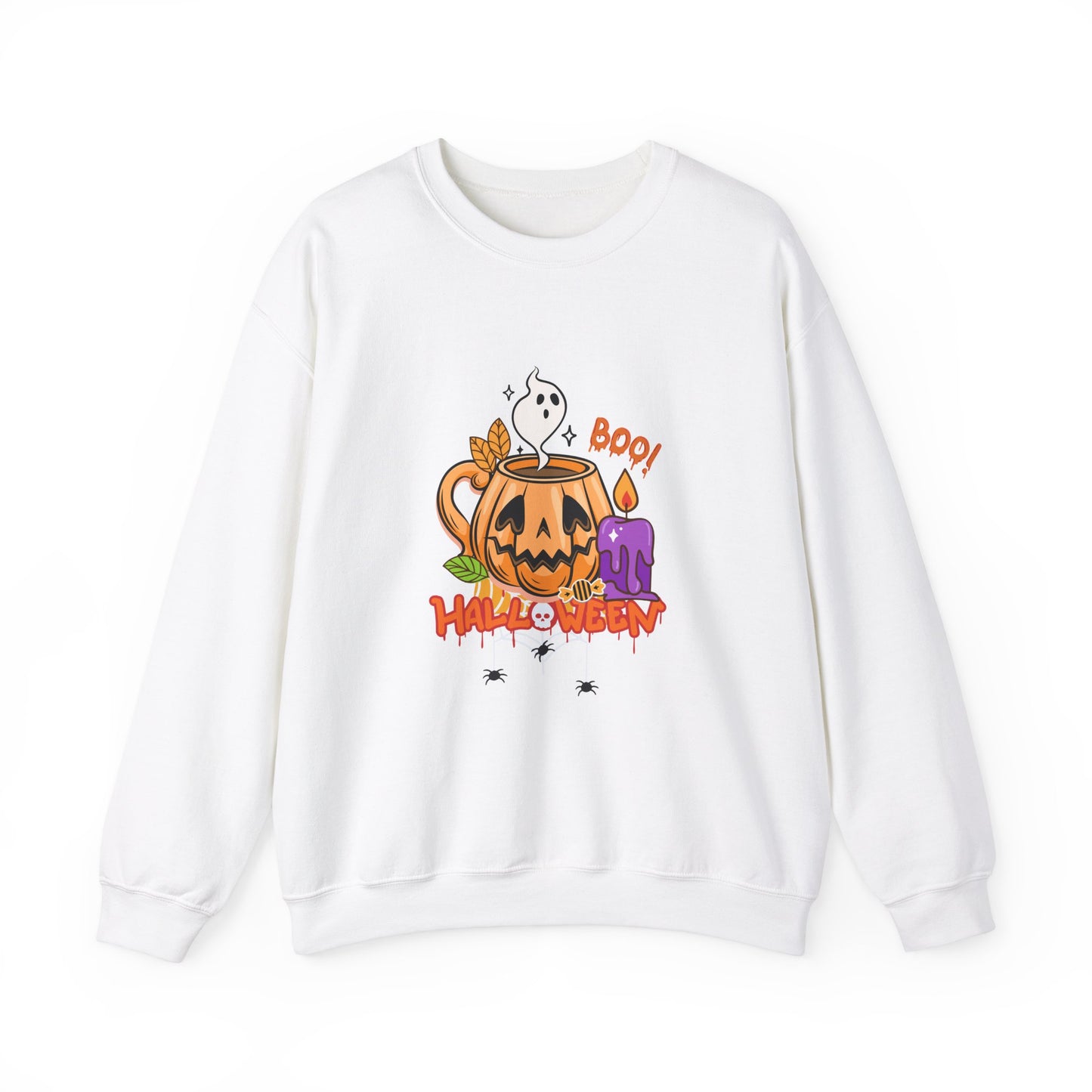 Boo Halloween - Unisex Heavy Blend™ Crewneck Sweatshirt