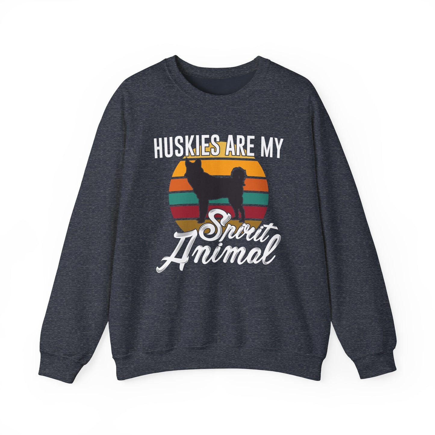 Huskies Are My Spirit Animal - Unisex Heavy Blend™ Crewneck Sweatshirt