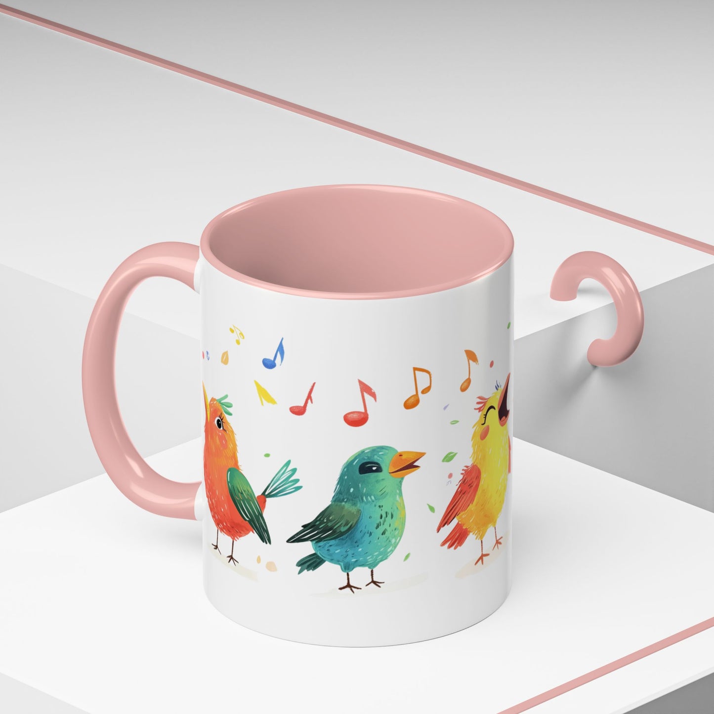 Colorful Birds - Accent Coffee Mug (11, 15oz)