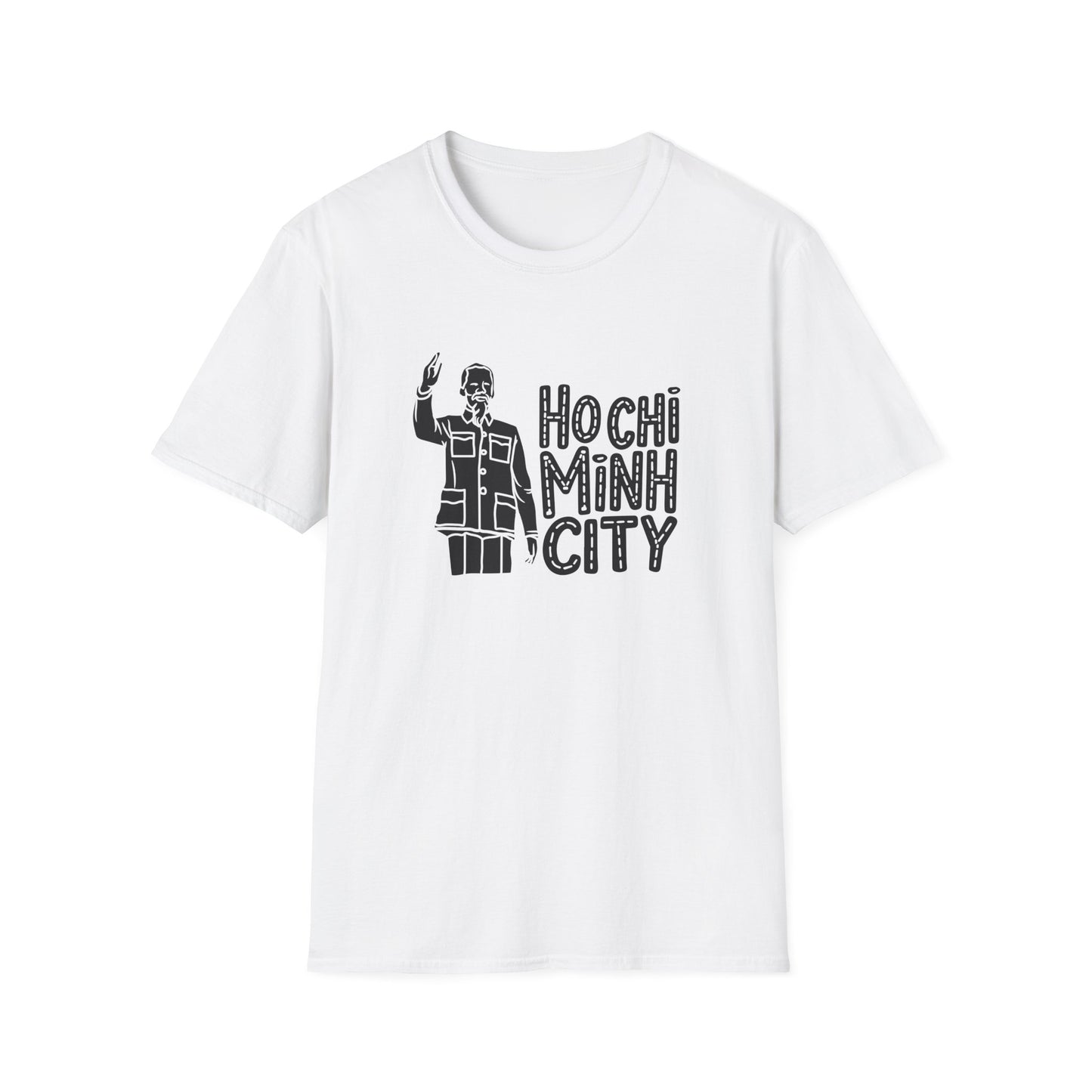 Hochi Minh City Graphic T-Shirt - Unisex Softstyle Tee - 12140