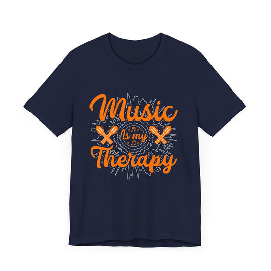 Music Is My Therapy - Unisex Jersey Short Sleeve Tee - 11674