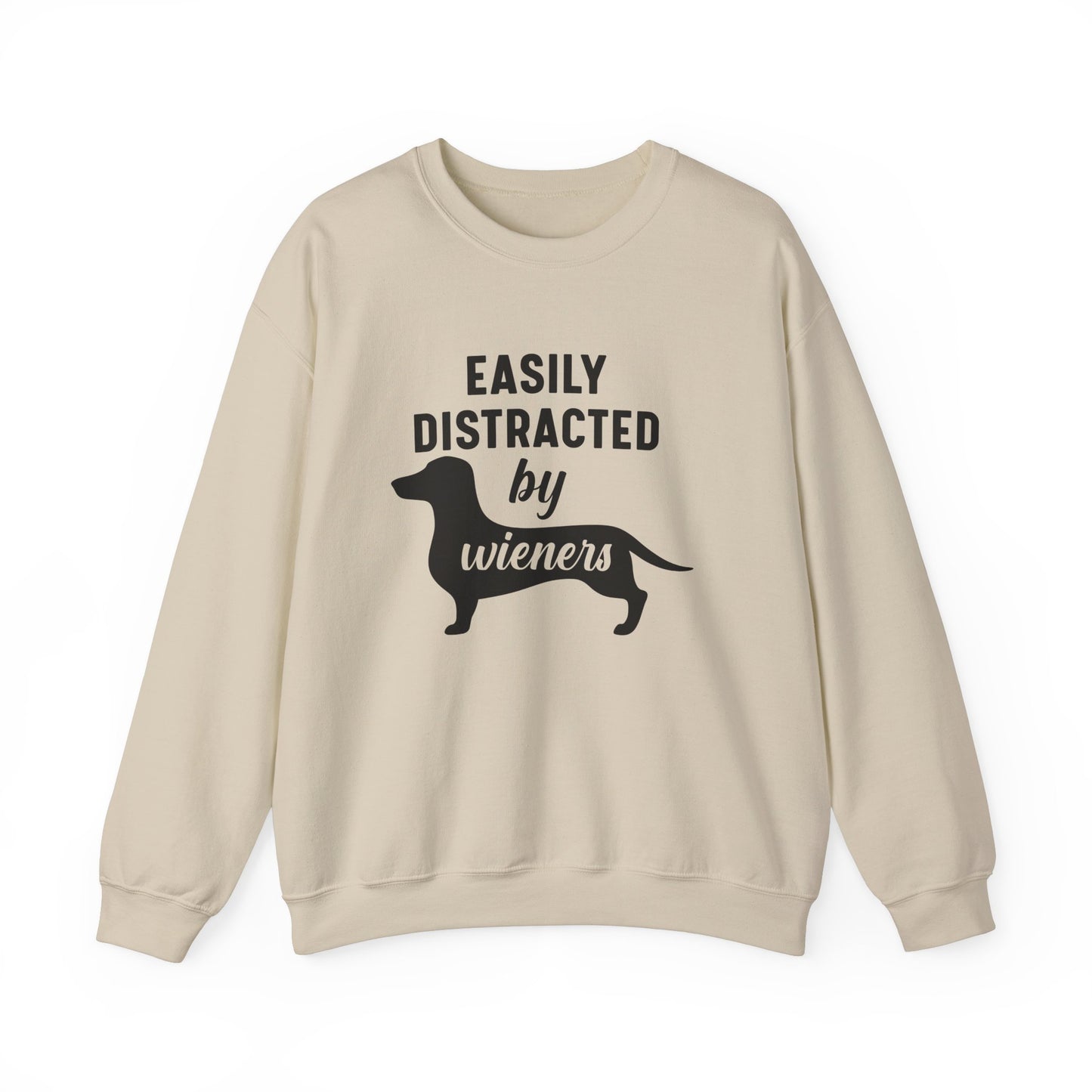 Easily Distracted By Wieners - Unisex Heavy Blend™ Crewneck Sweatshirt