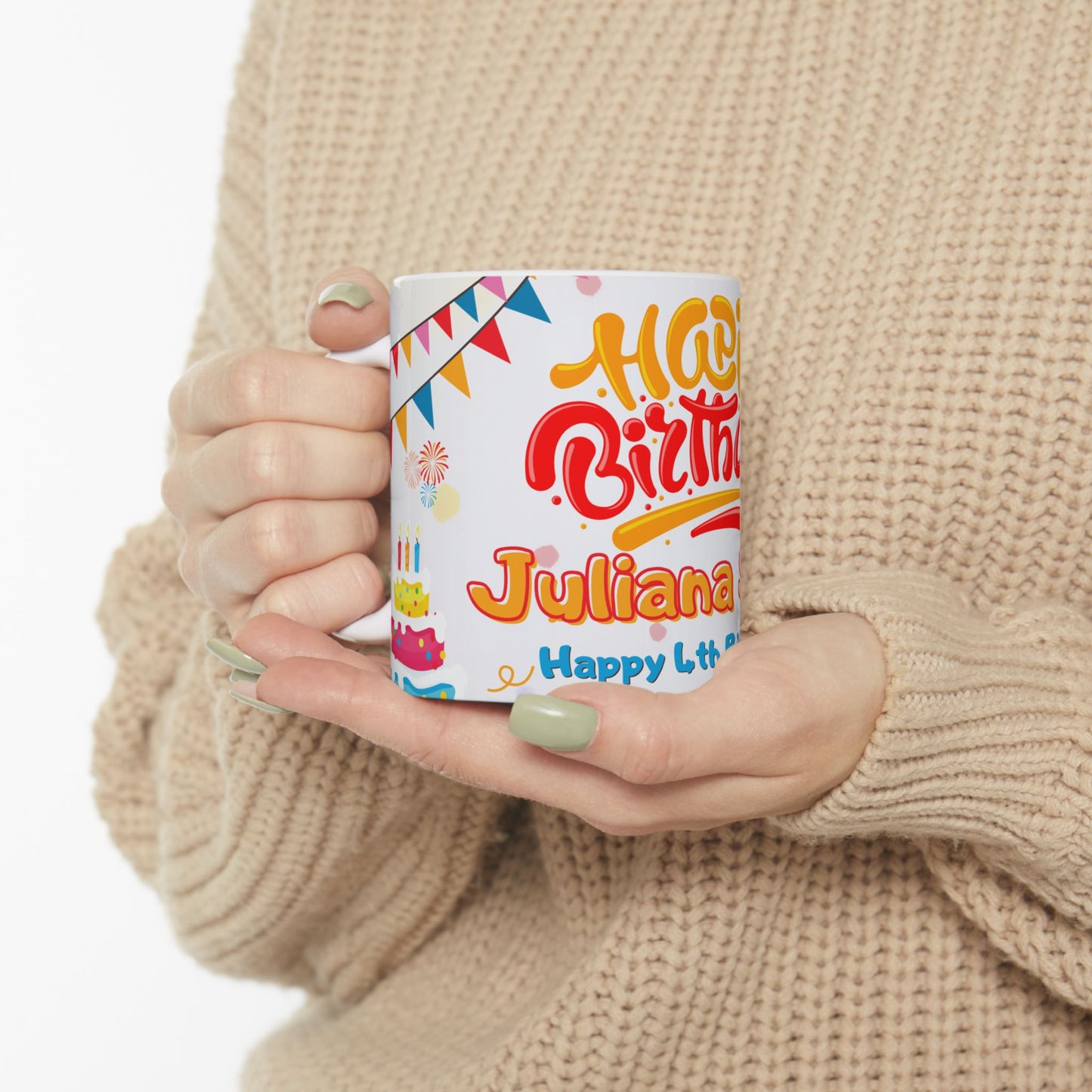 Personalized Birthday Mug, Custom Gift for Birthdays, 11oz, 15oz, Fun Celebration Cup, Festive Party Drinkware - 13982