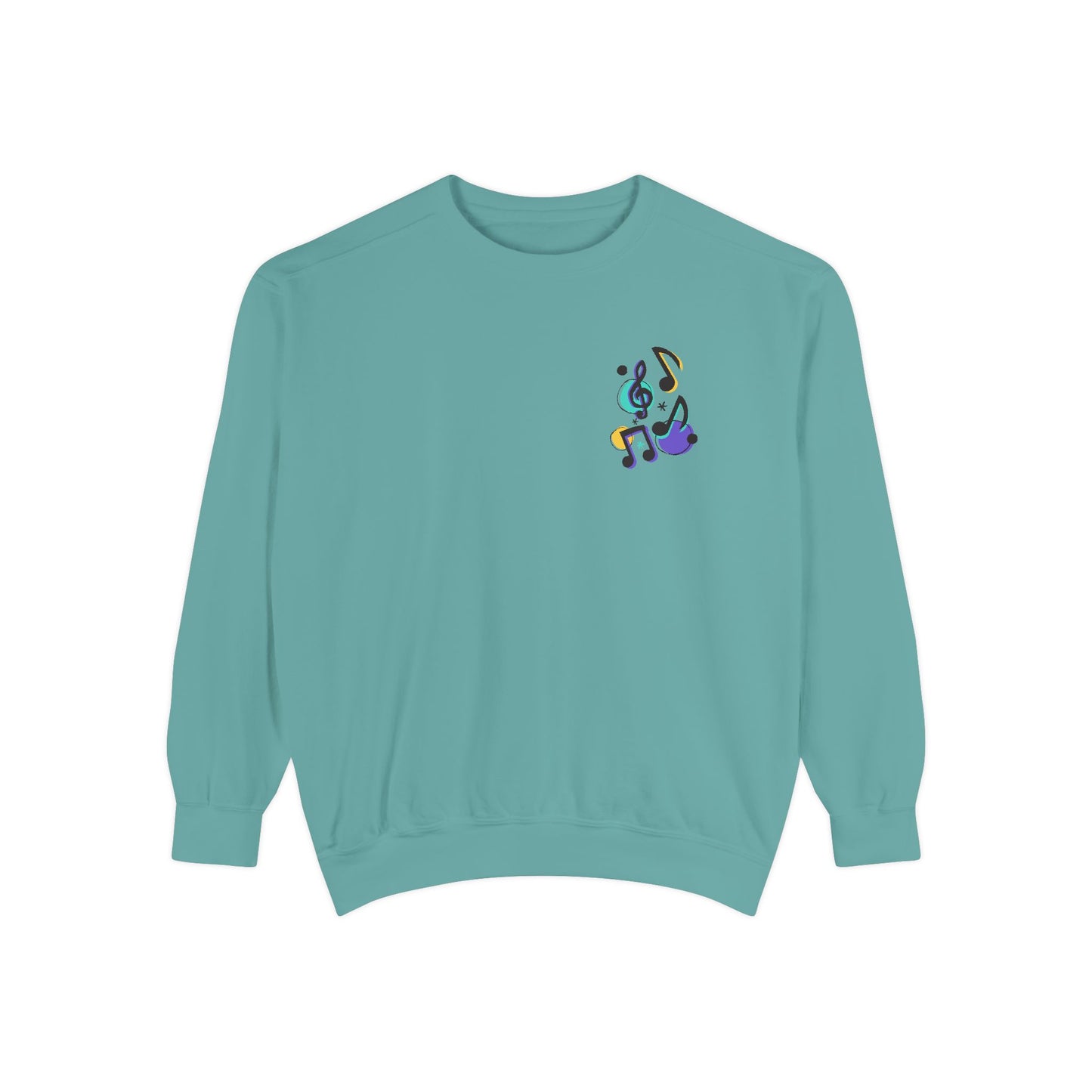 Music Notes - Unisex Garment-Dyed Sweatshirt - 11247
