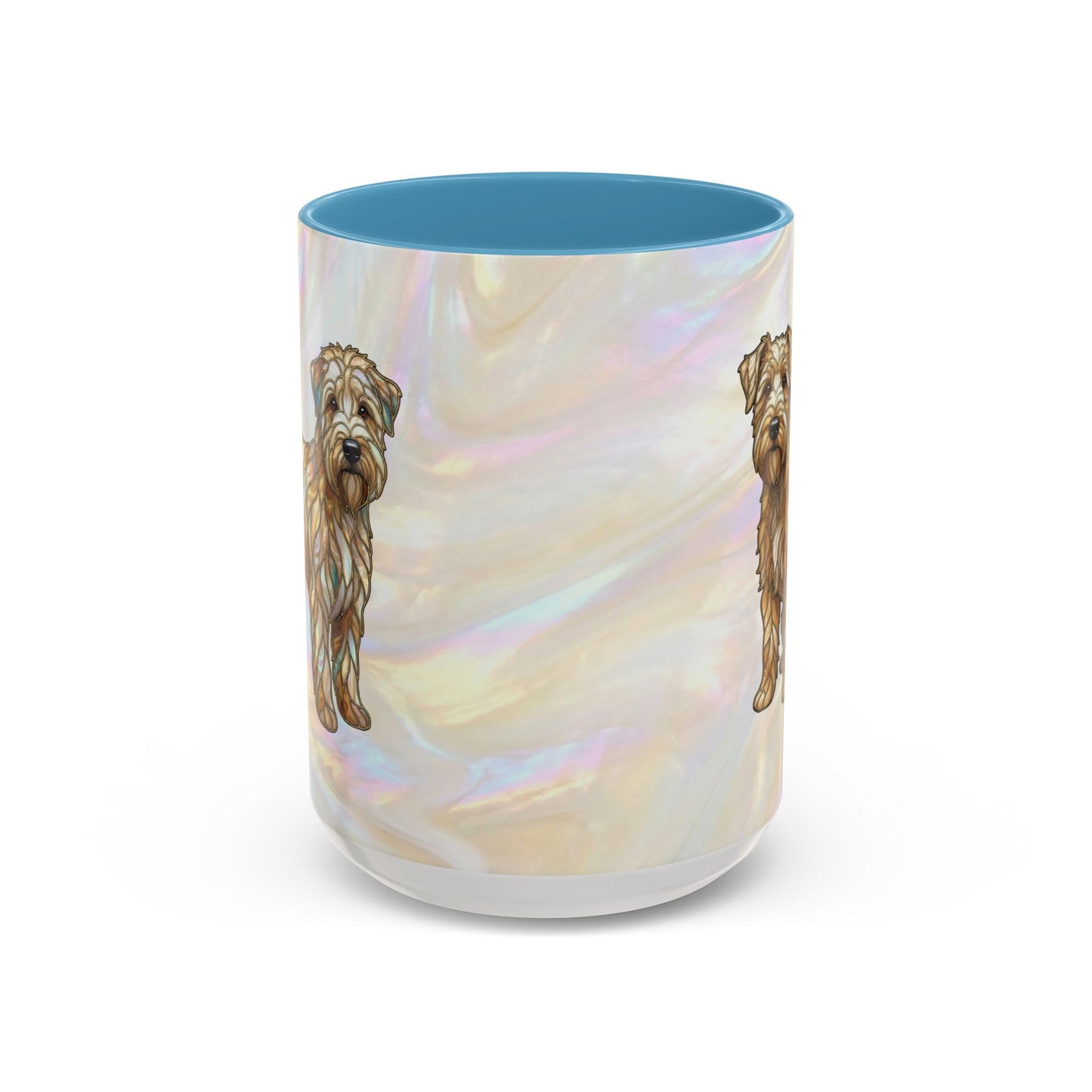 Wheaten Terrier Accent Coffee Mug – Stained Glass Design 11/15oz - 14651