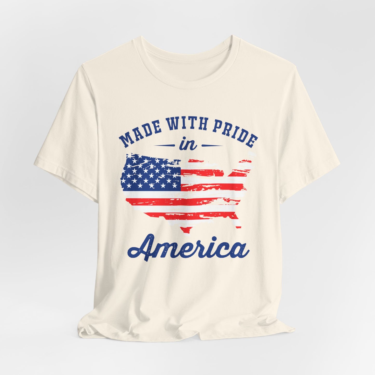 American Pride Unisex Tee, Patriotic Shirt, USA Pride Tee, Independence Day Apparel, Gift for Veterans, Summer Fashion - 13693
