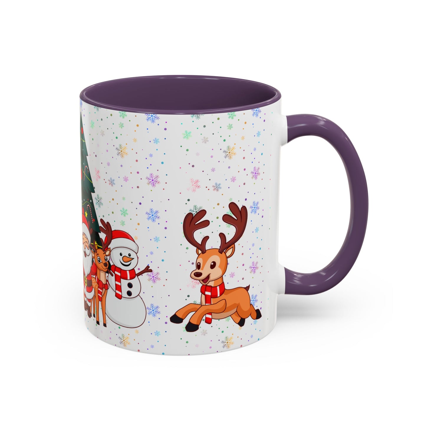 Christmas Party,  Santa,  Snowman, & Reindeer -  Accent Coffee Mug (11, 15oz) - 10428