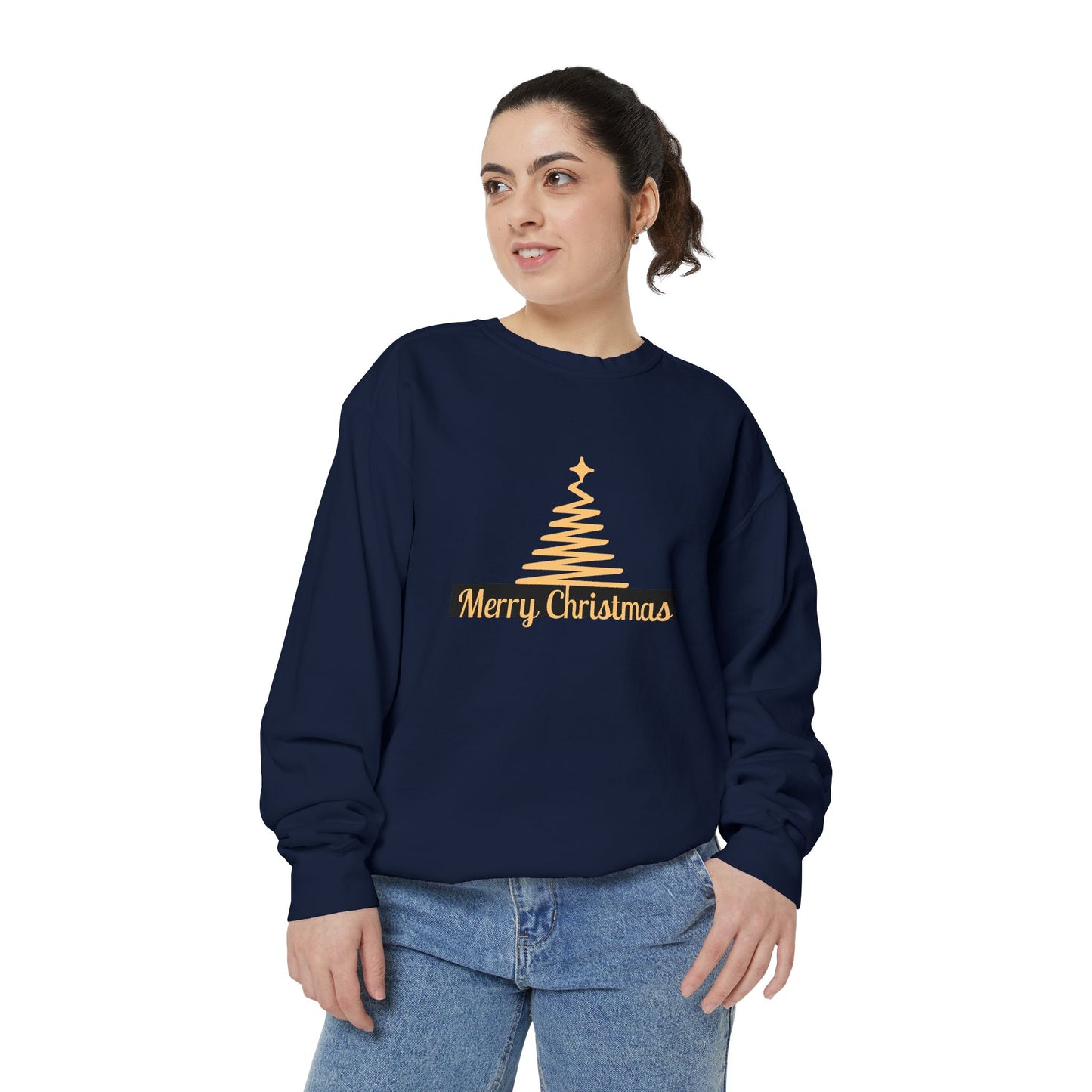 Merry Christmas - Unisex Garment-Dyed Sweatshirt - 10474