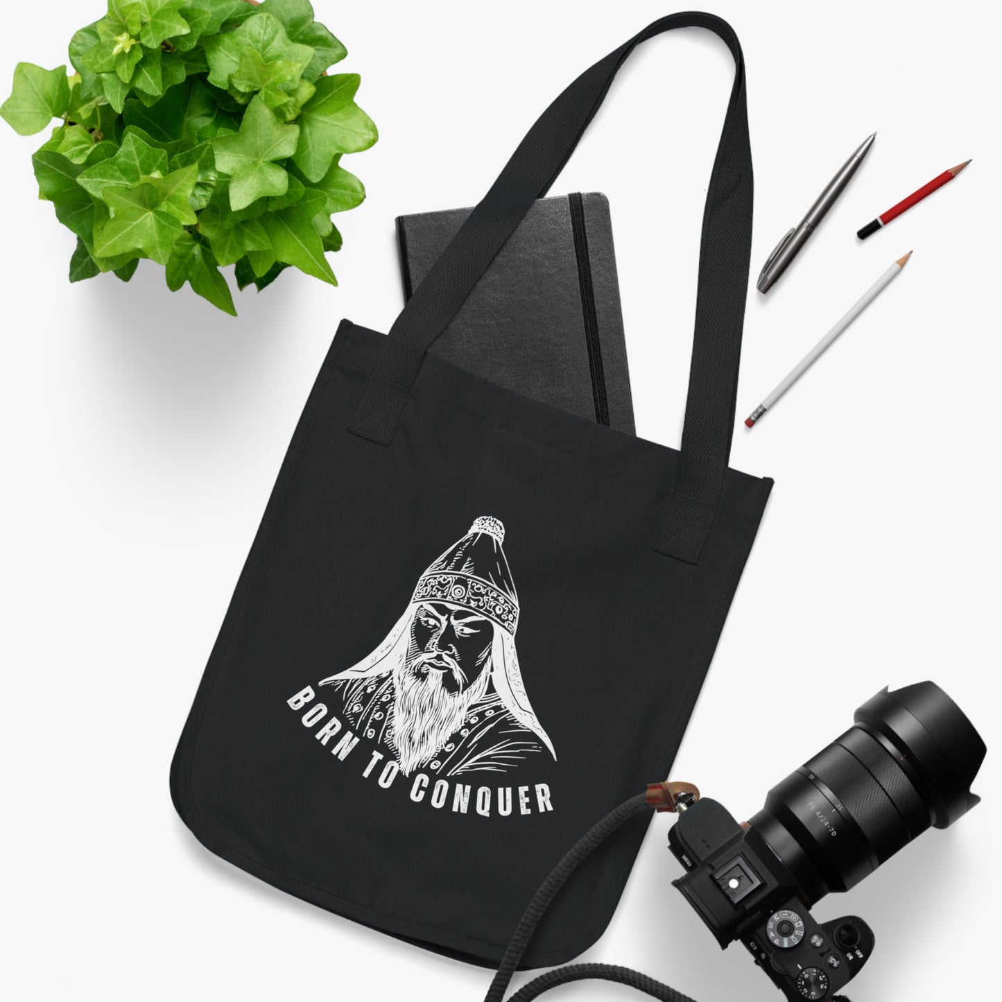 Born to Conquer Mongolia - Organic Canvas Tote Bag