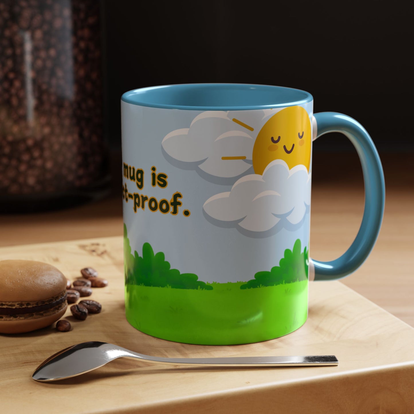 Baby Dinosaur, My Mug is Extinct-Proof - Accent Coffee Mug (11, 15oz) - 11114