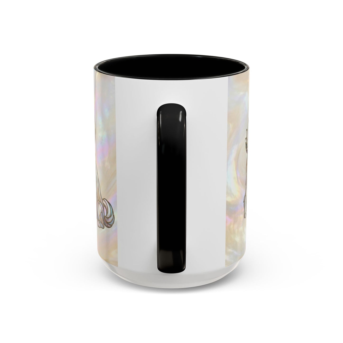 Maltese Dog Accent Coffee Mug – Stained Glass Design 11/15oz - 14642