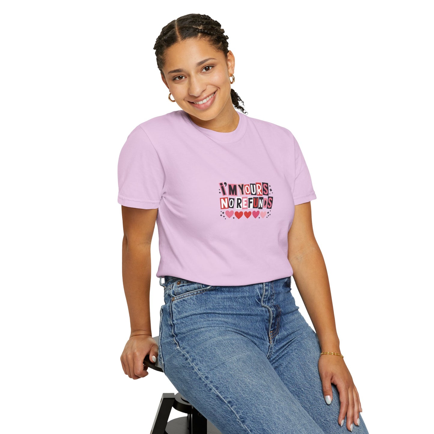 Valentine “I’m Yours, No Refunds” Graphic T-Shirt - 14732