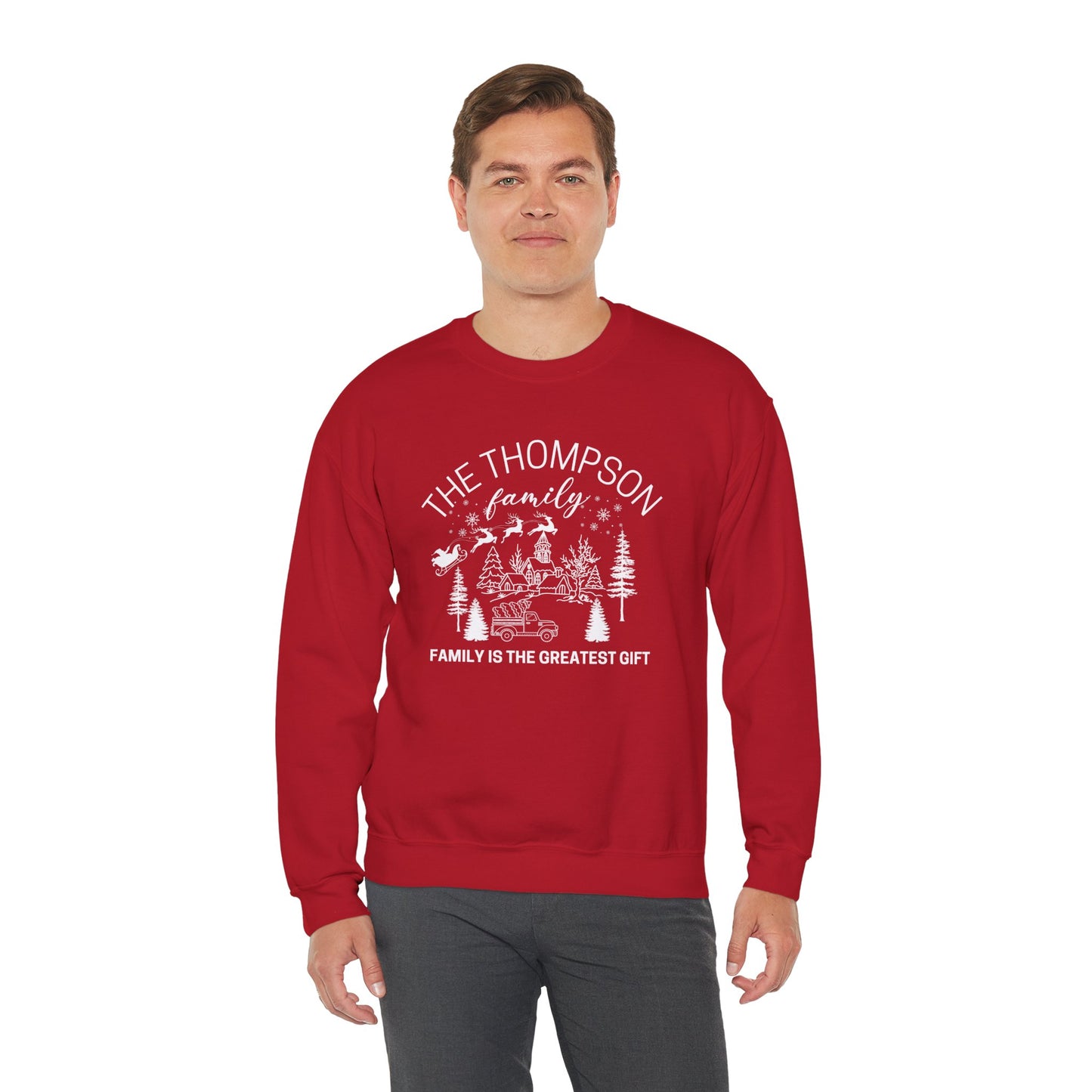 The Thompson Family, Customizable  - Unisex Heavy Blend™ Crewneck Sweatshirt