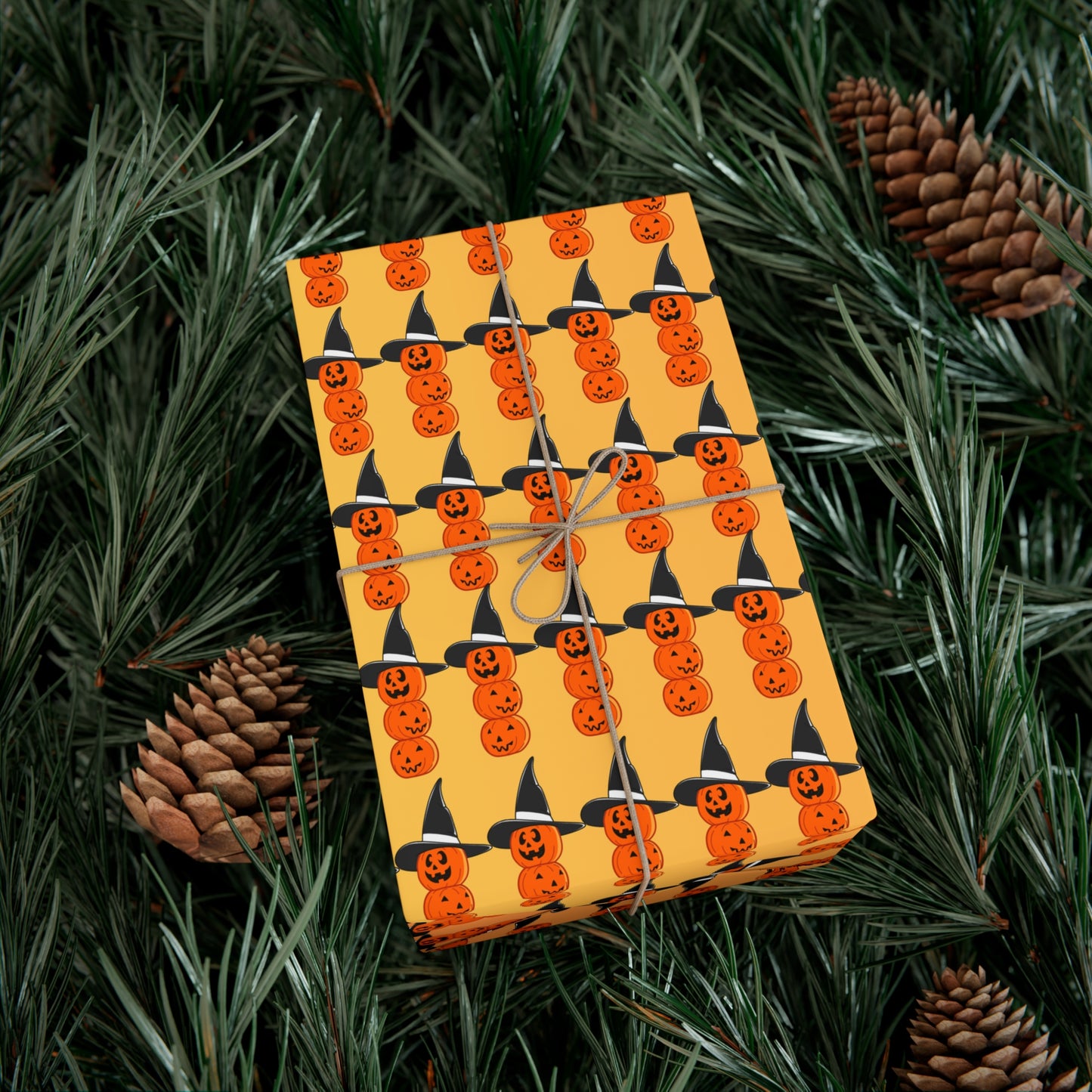 Pumpkin with Hat - Gift Wrap Papers