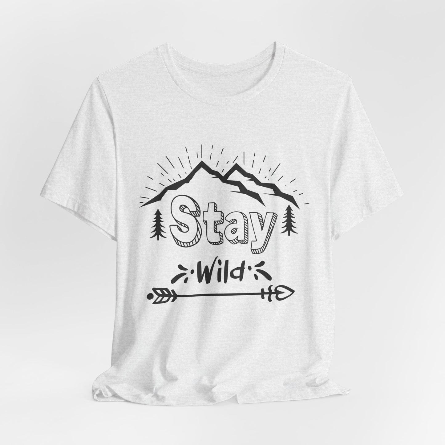 Camping: Stay Wild - Unisex Jersey Short Sleeve Tee