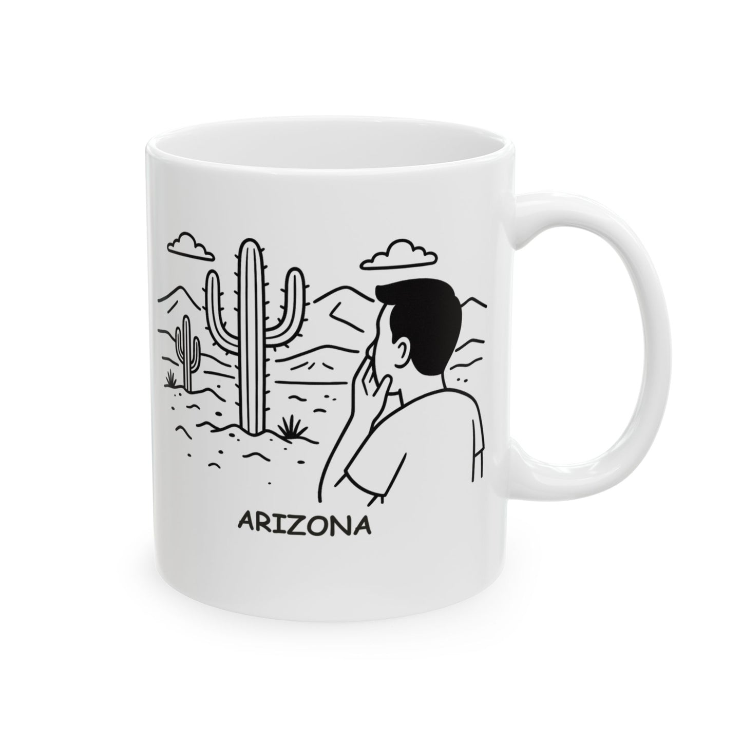 "Arizona: If you can’t take the heat, at least enjoy the view." Ceramic Mug - 13161