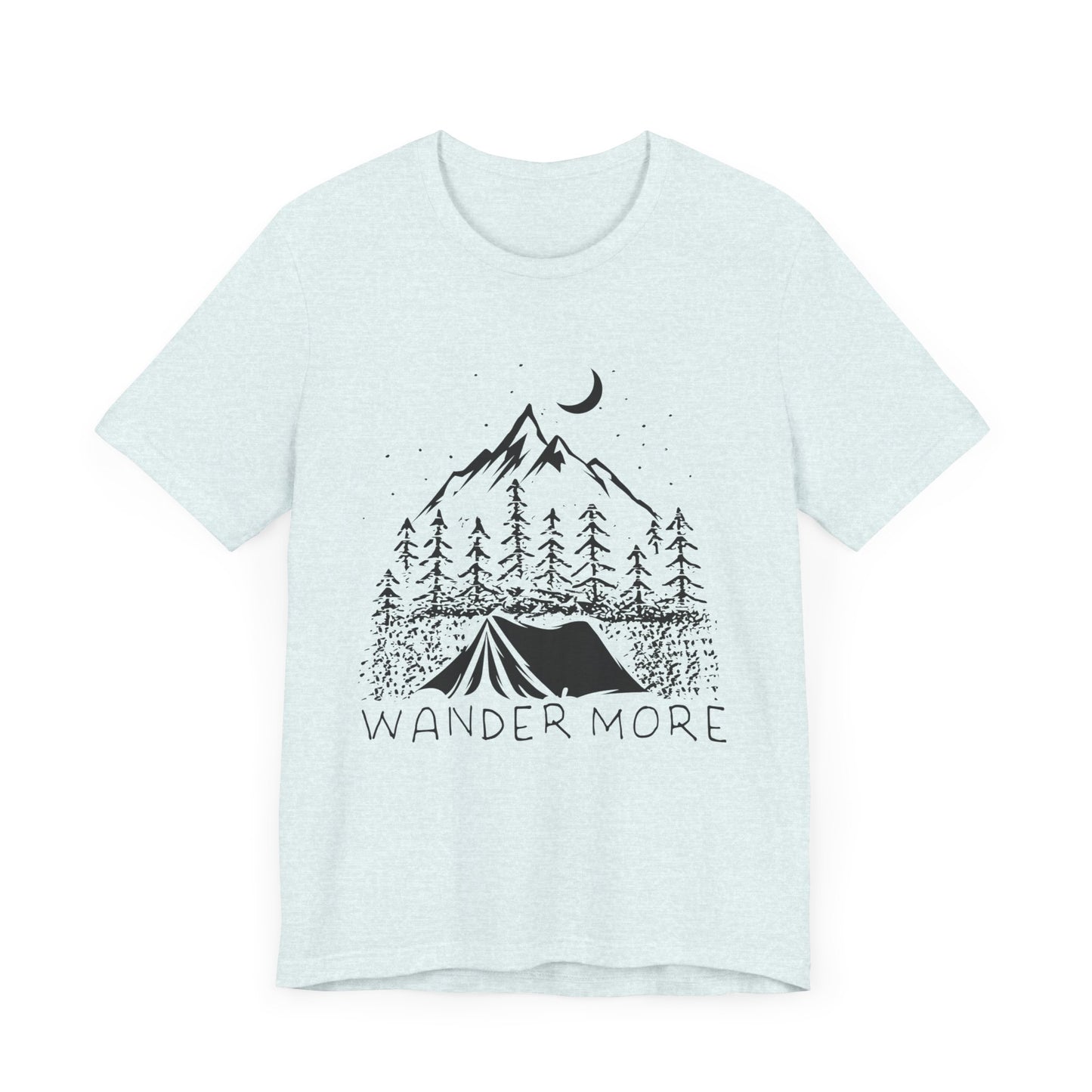 Camping: Wander More - Unisex Jersey Short Sleeve Tee