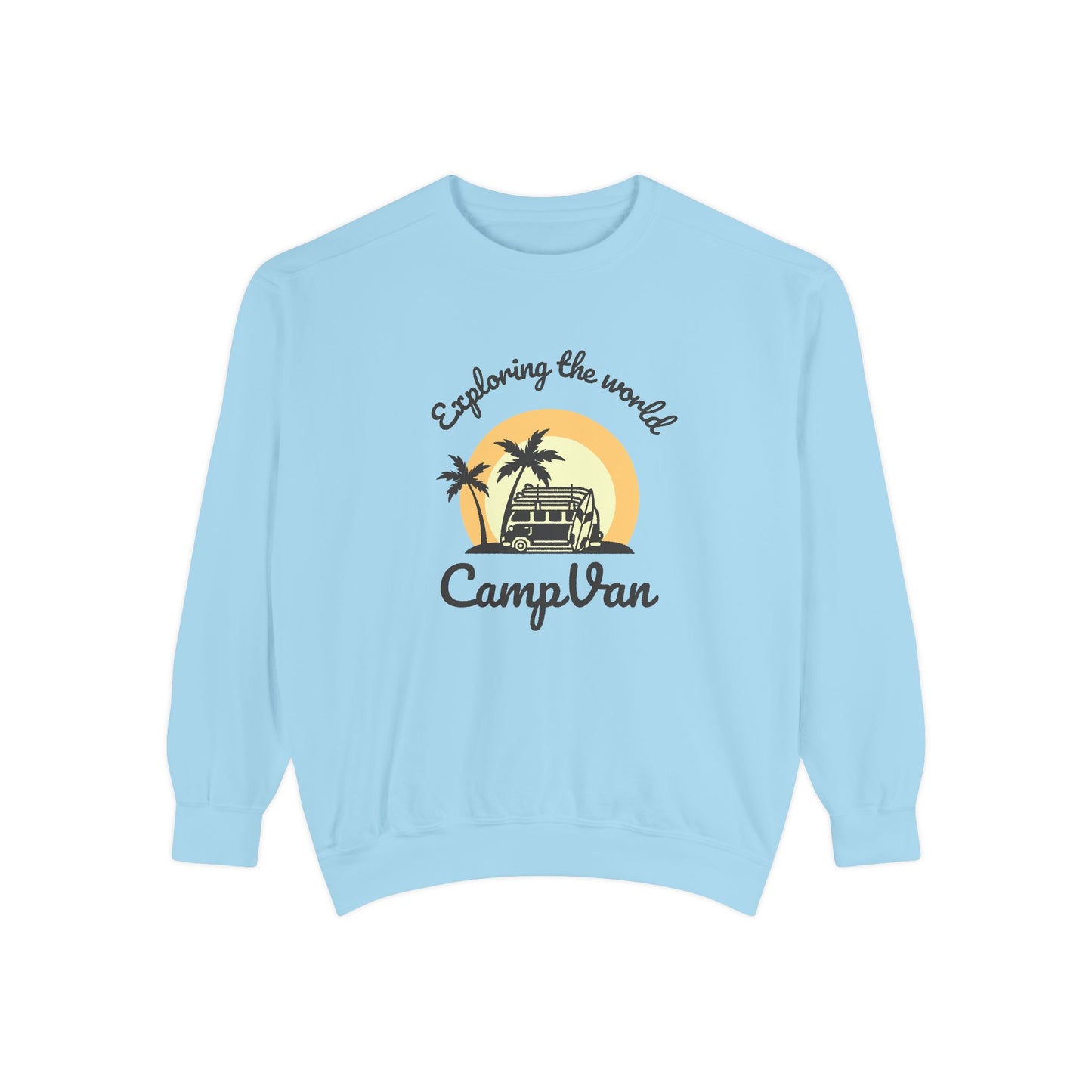 Exploring the World - Unisex Garment-Dyed Sweatshirt - 10742