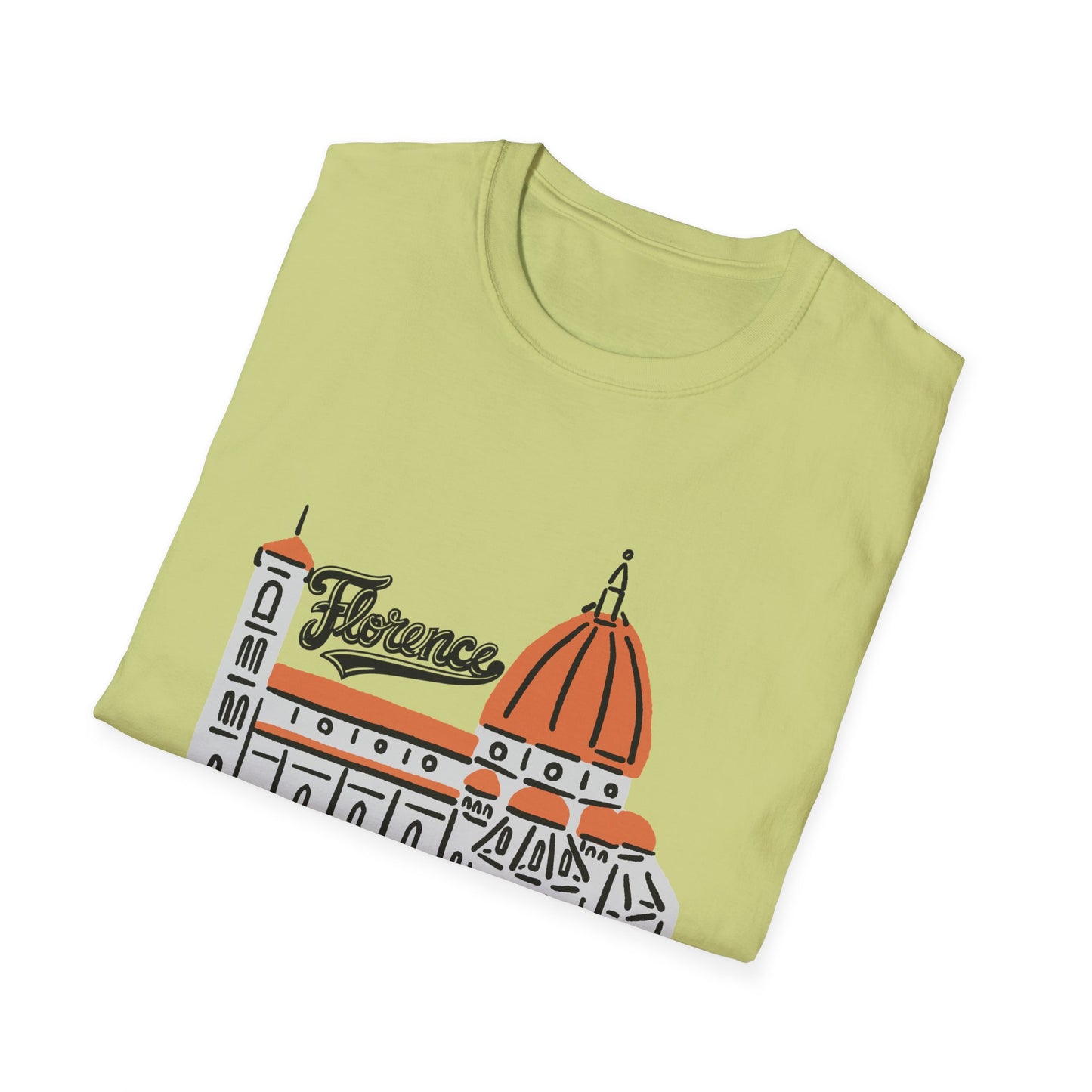 Florence Unisex Softstyle T-Shirt - Casual Travel Tee - 12208