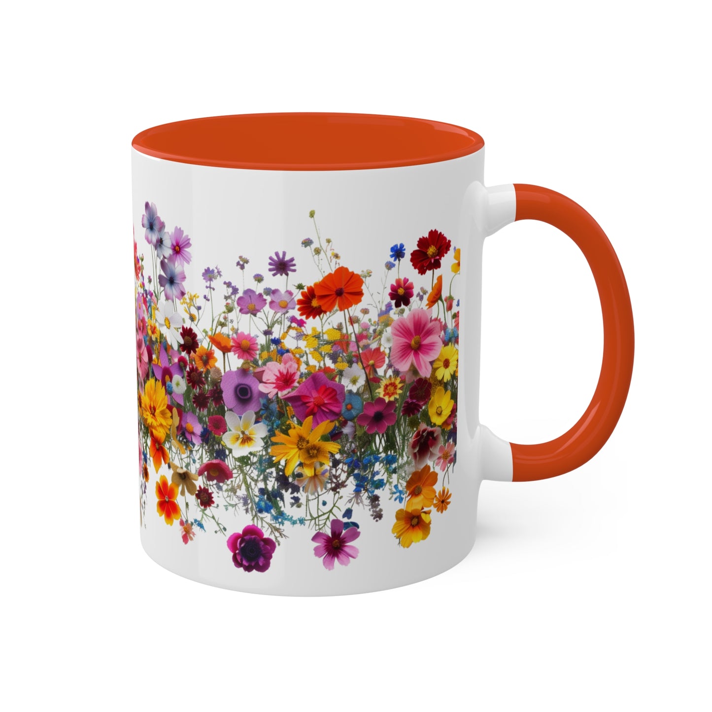 Wild Beauty in Every Petal - Colorful Mugs, 11oz