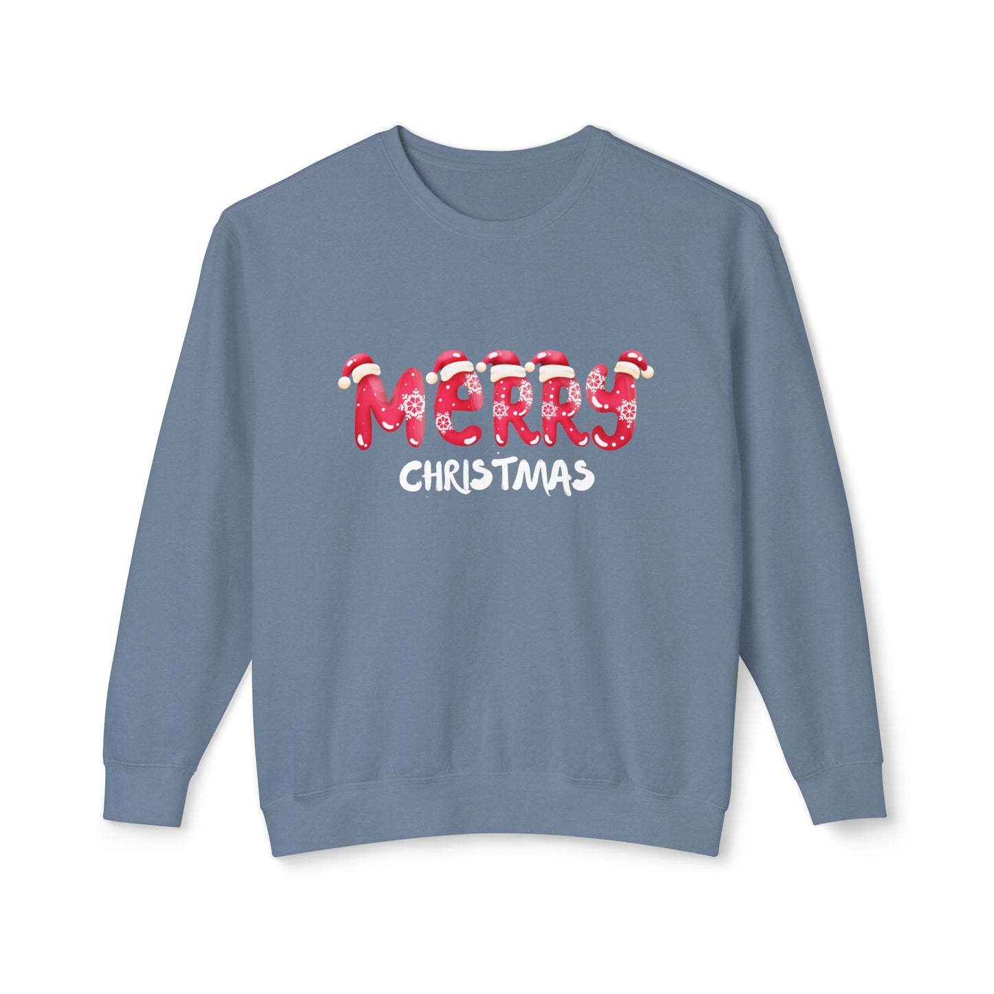 Merry Christmas - Unisex Lightweight Crewneck Sweatshirt