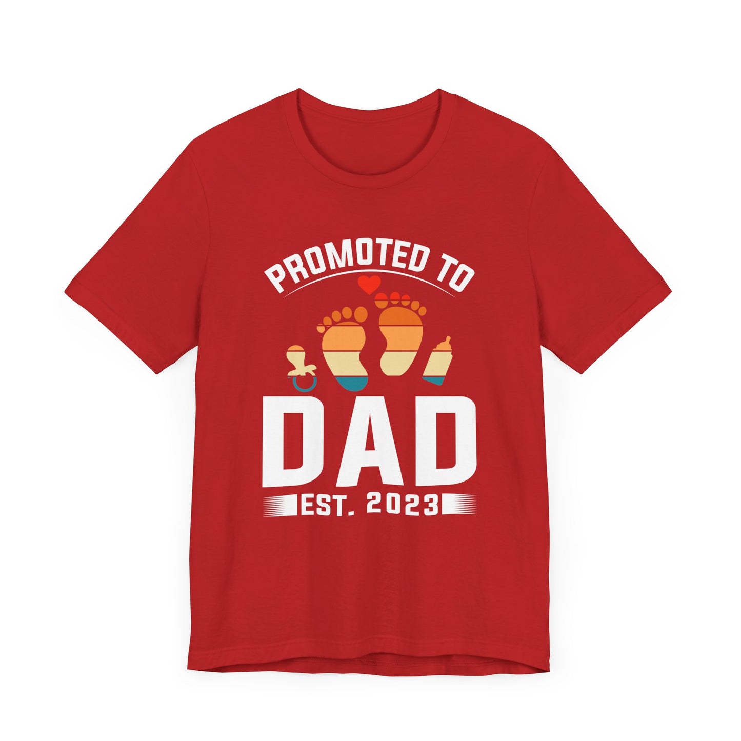 Promoted To Dad - Unisex Jersey Short Sleeve Tee