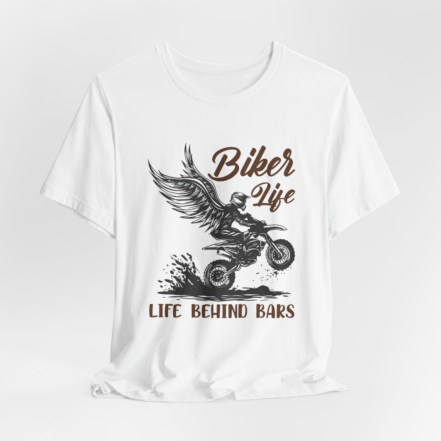 Biker Life, Life Behind Bars - Unisex Jersey Short Sleeve Tee - 13591