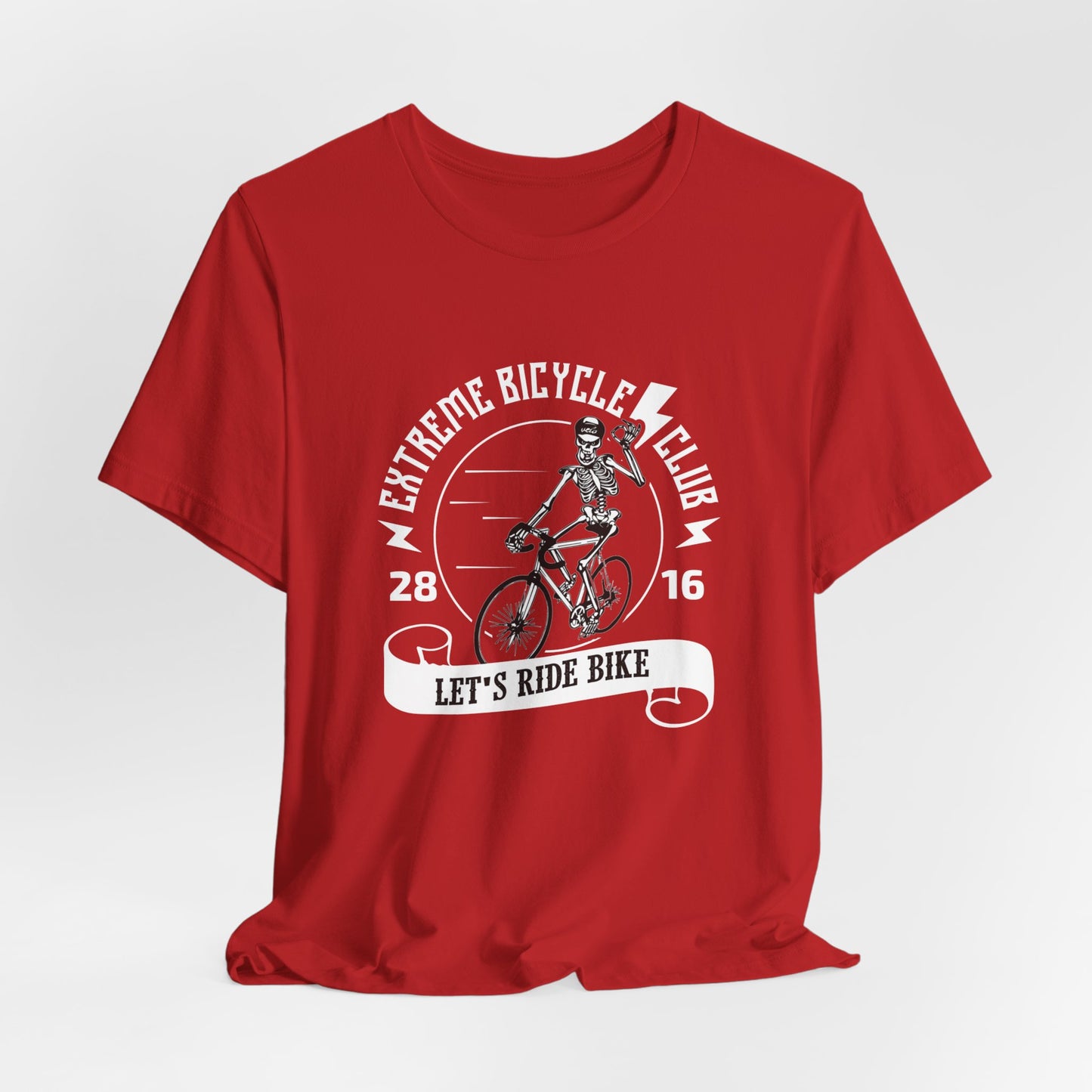 Extreme Bicycle Club, Let's Ride Bike - Unisex Jersey Short Sleeve Tee