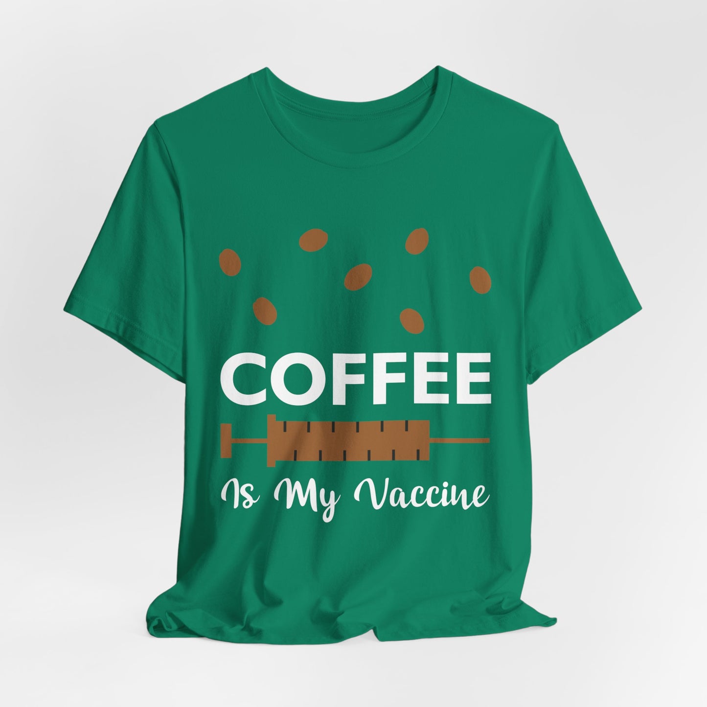 Coffee Is My Vaccine - Unisex Jersey Short Sleeve Tee