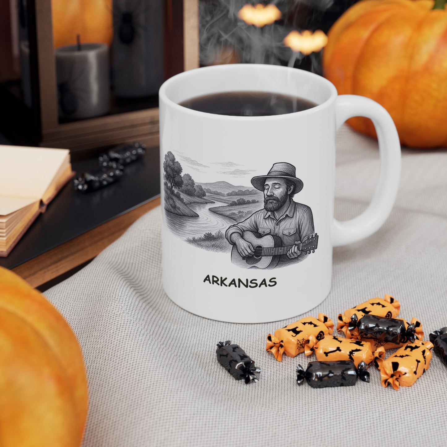 "In Arkansas, we do things slow... like the pace of the river and the rhythm of the country music." Ceramic Mug - 13276