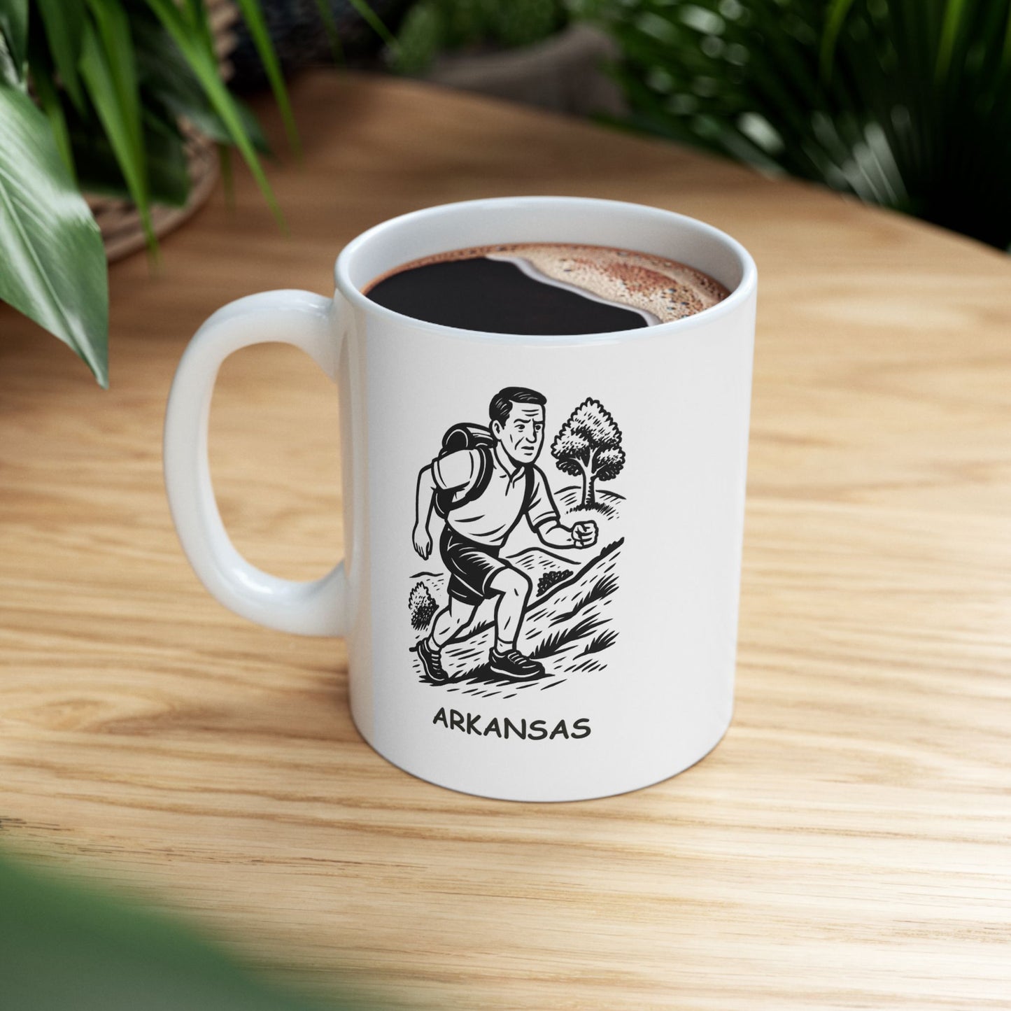 "In Arkansas, we get our cardio from the hills, not the gym." Ceramic Mug - 13322
