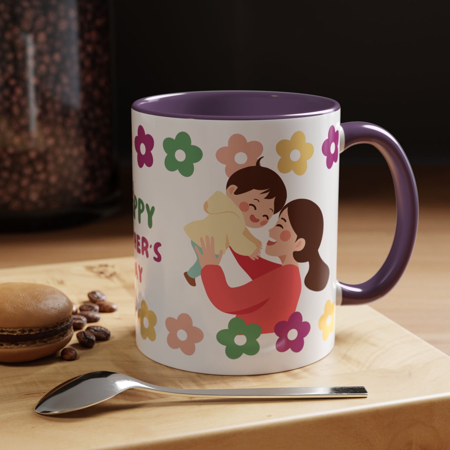 Happy Mother's Day Floral Accent Coffee Mug - 11/15oz - 12491