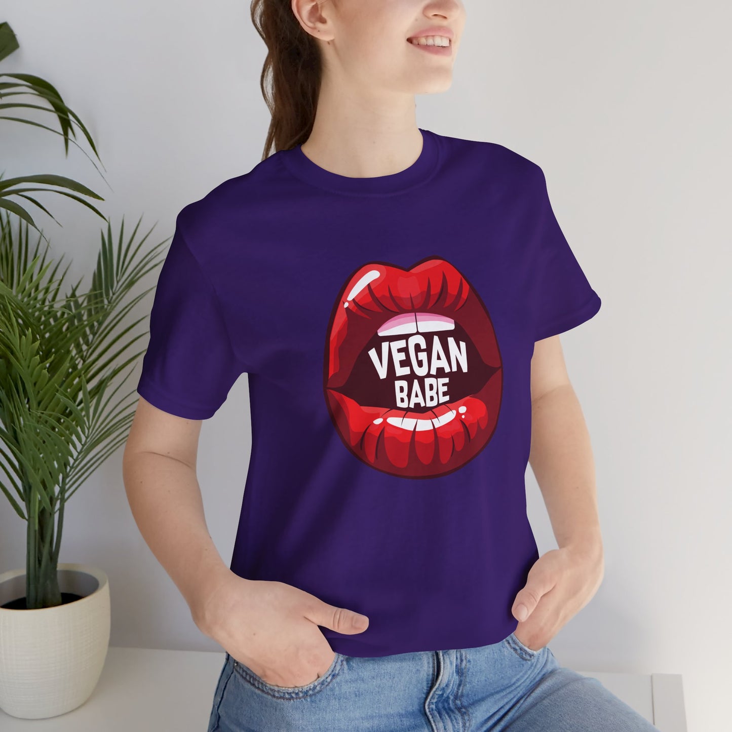 Vegan Babe - Unisex Jersey Short Sleeve Tee - 12426