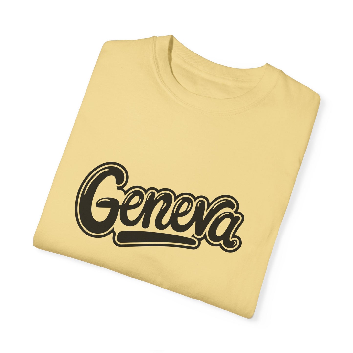 Geneva Unisex Garment-Dyed T-Shirt - Casual Comfort for Travel Lovers - 12261