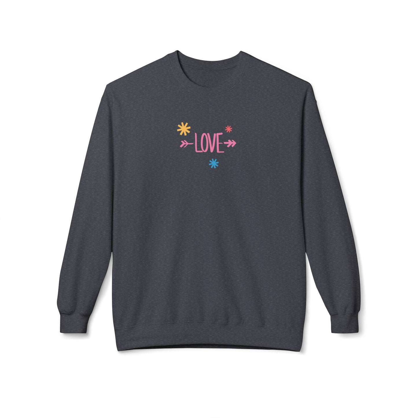 Love - Unisex Midweight Softstyle Fleece Crewneck Sweatshirt - 11624